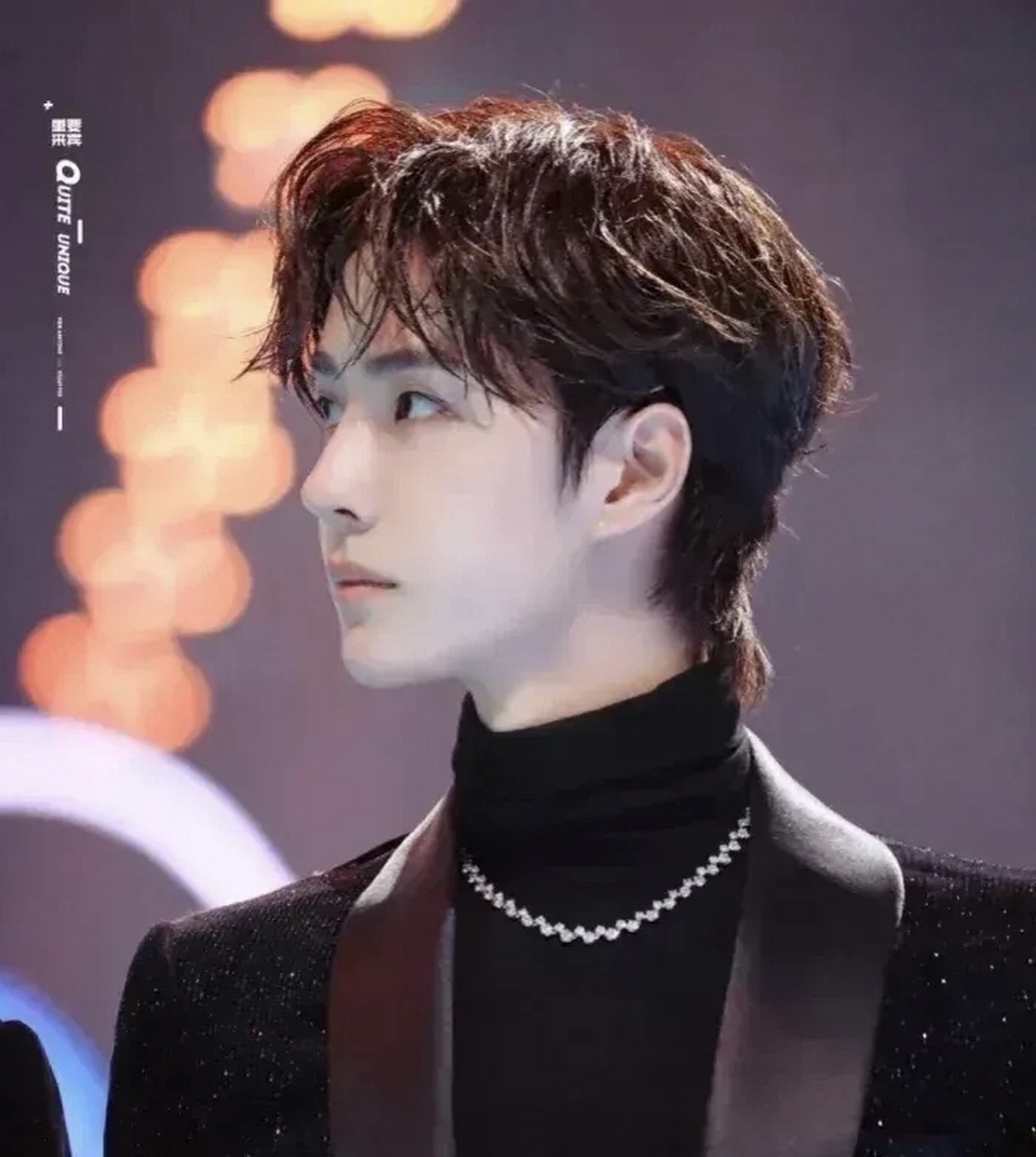 王一博五官精致,如同经过精雕细琢的艺术品,气质高贵,淡雅,给人一种