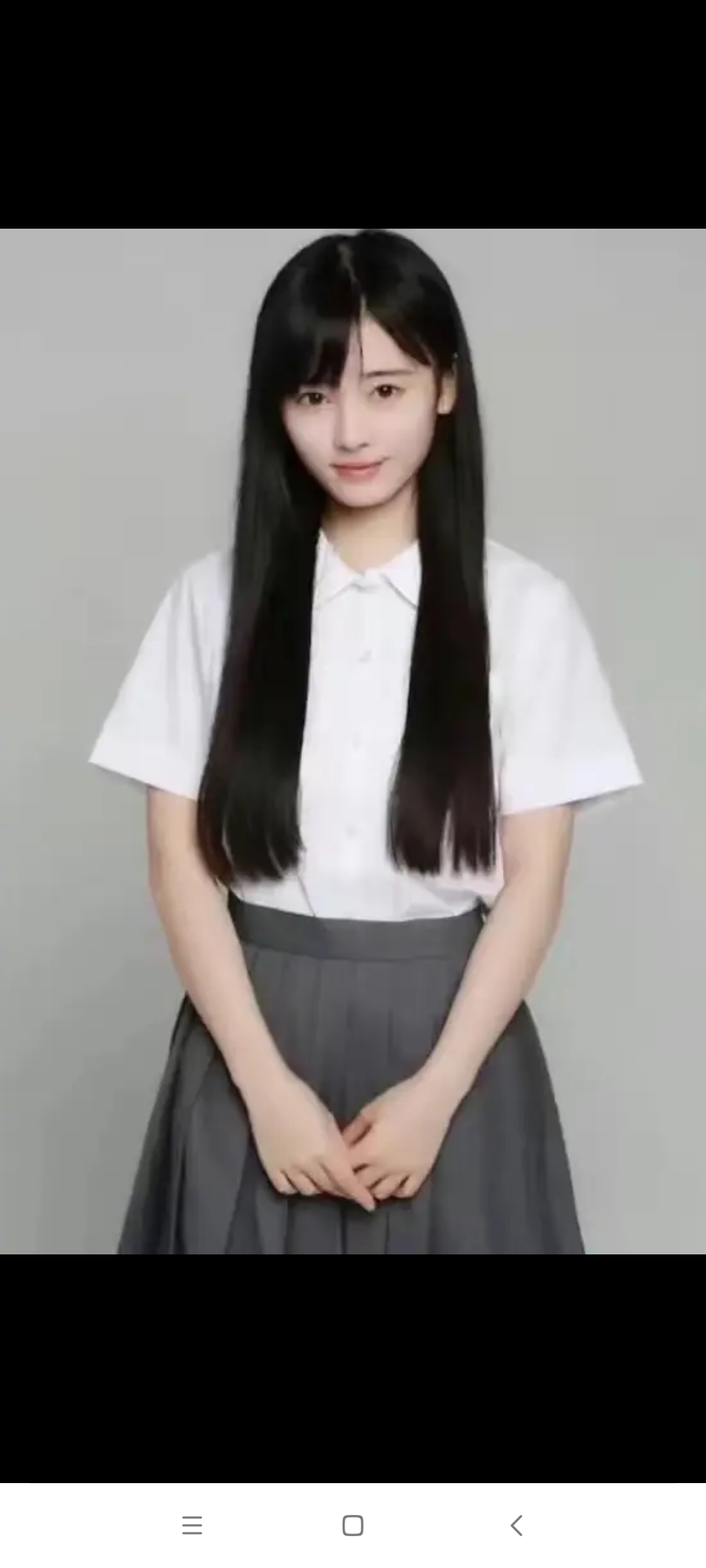 鞠婧祎穿校服图片