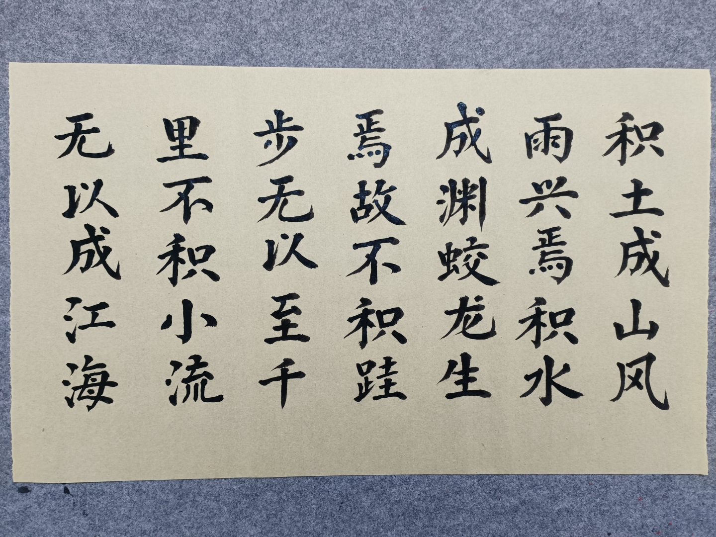 积土成山风雨兴焉,积水成渊蛟龙生焉.