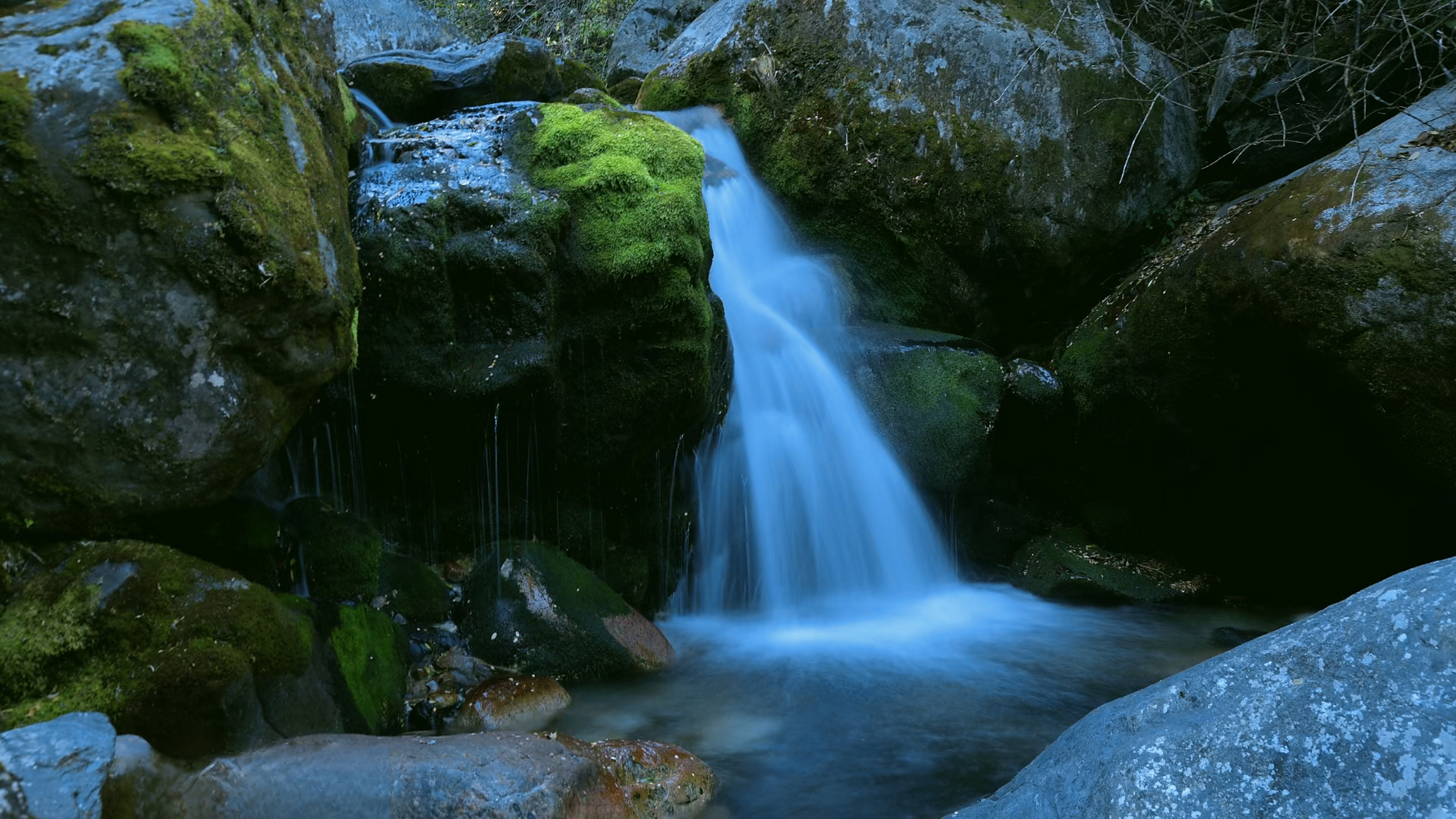 大理苍山十九峰十八溪之莫残溪,溪水清幽,令人心旷神怡!
