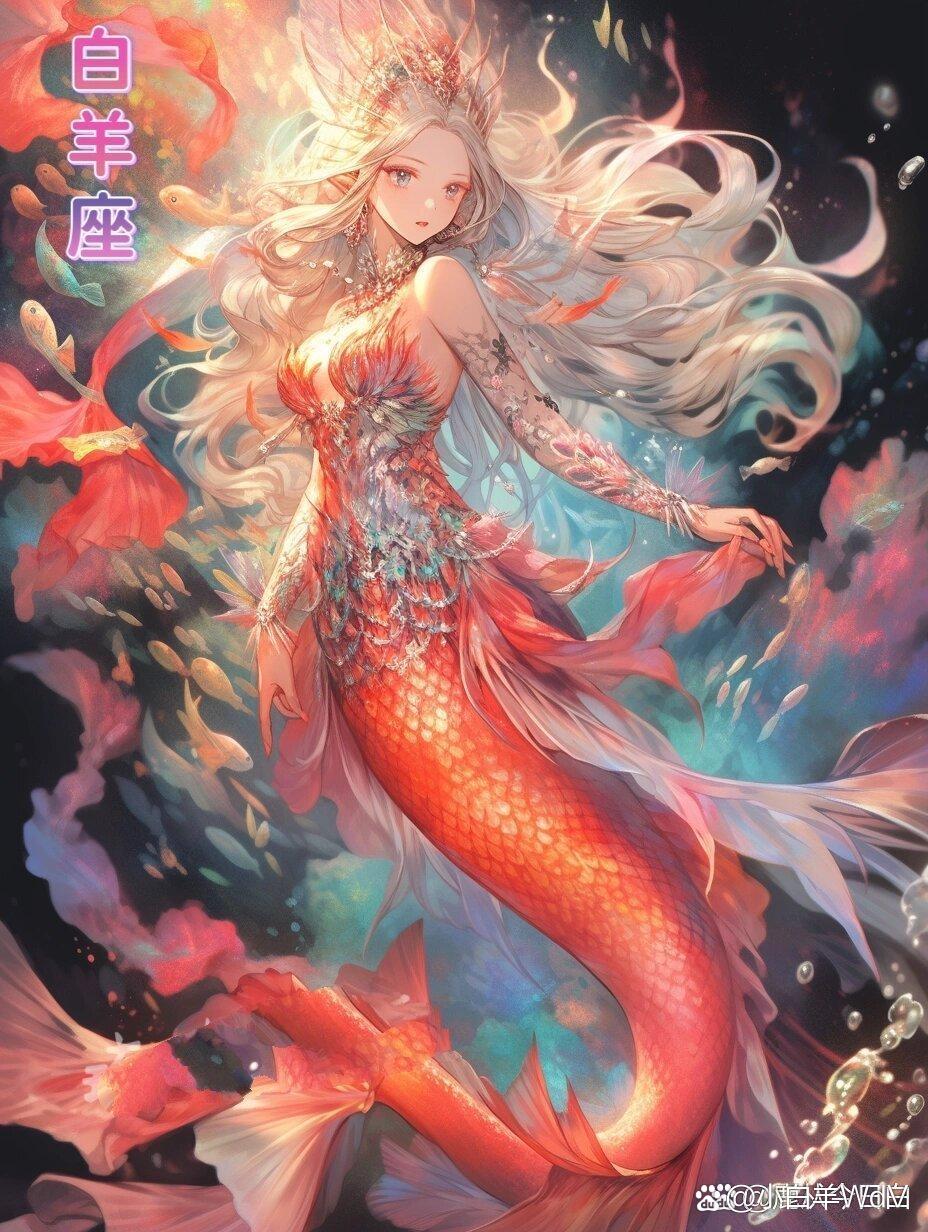星座美人鱼,看看你是哪个?