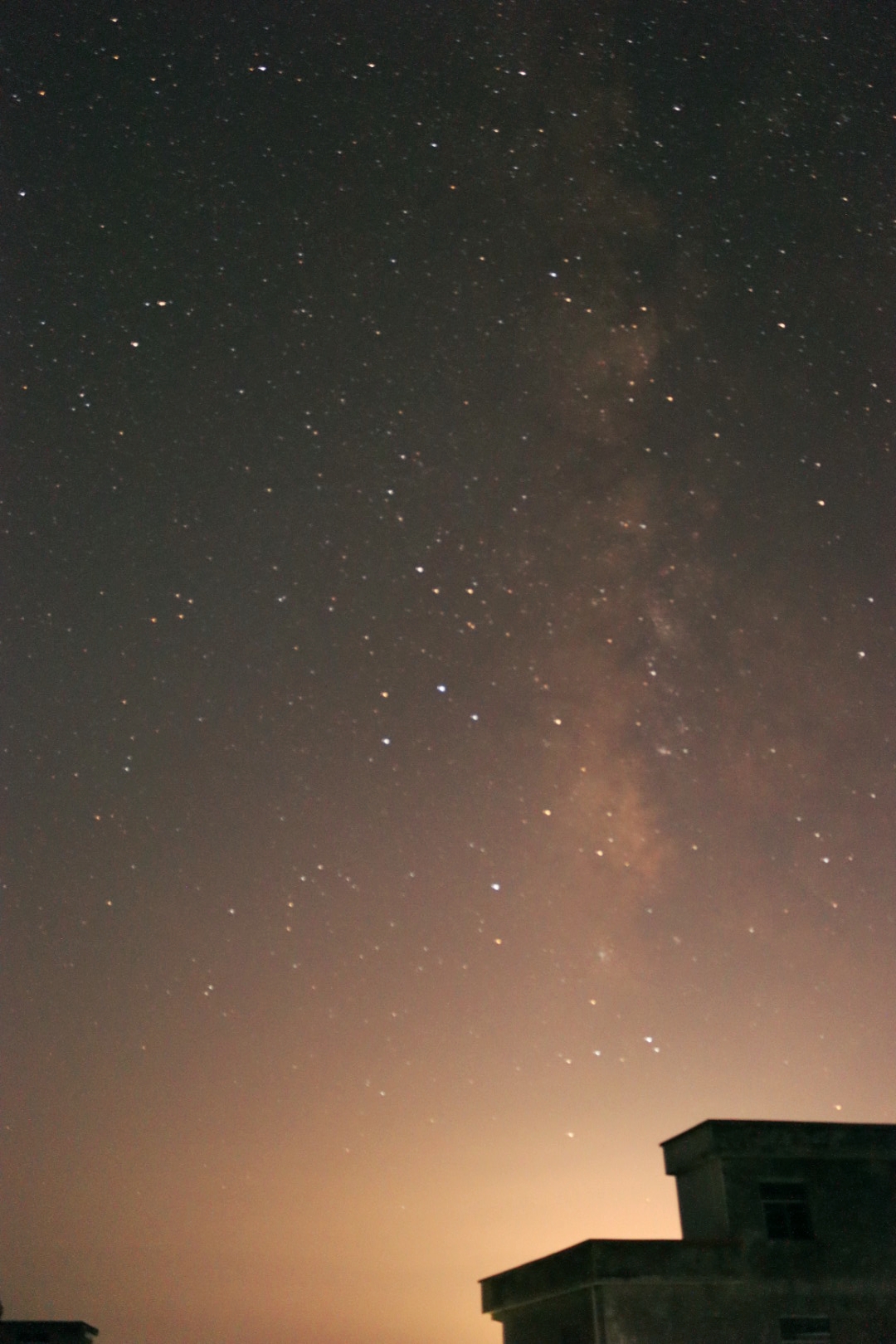 普通夜空照片真实图片