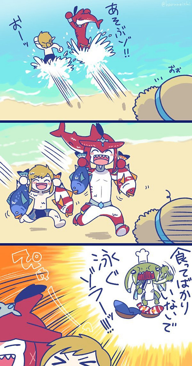 希多王子和林克 的夏天#游戏# #塞尔达