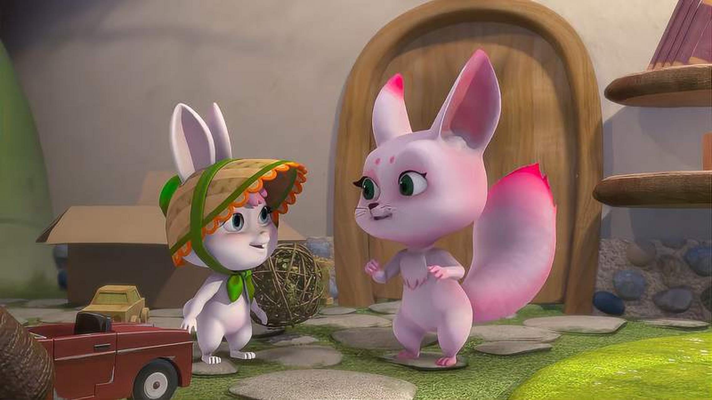 动画片# 跟娃看《熊熊乐园》,因为不是专注地看,所以一开始我有点