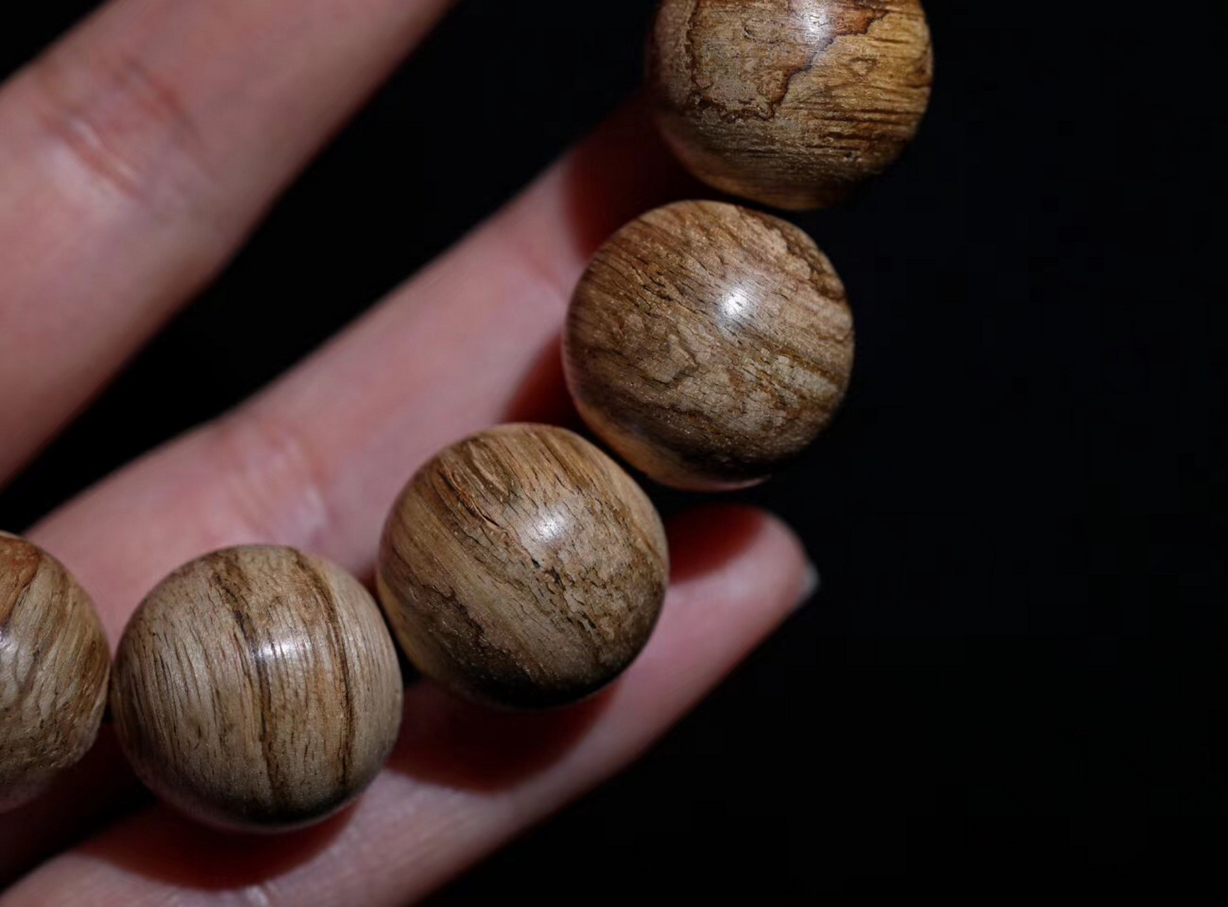 【zj0048dx】虎斑纹达拉干沉香16mm男士手串 17g左右  优选 · 特推款