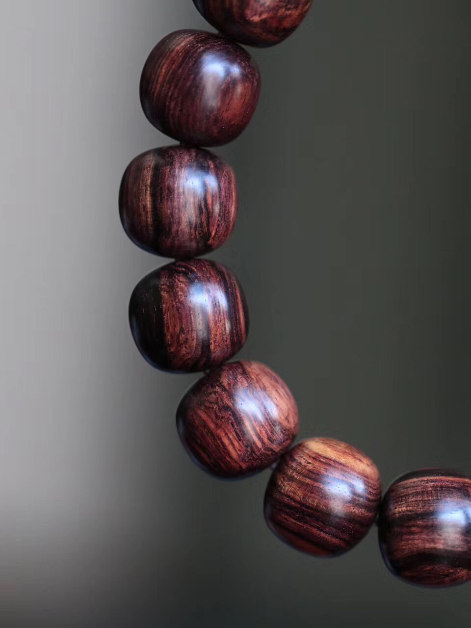 【5536】满纹 油梨海黄13-14mm桶珠 纹理清晰 降香浓郁 约24.8g