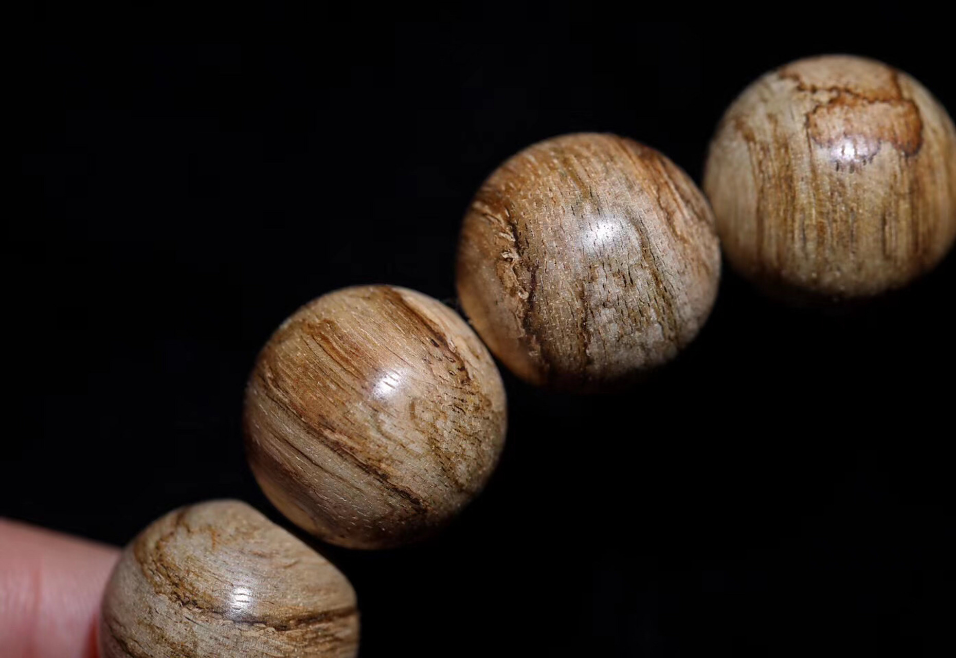 【zj0048dx】虎斑纹达拉干沉香16mm男士手串 17g左右  优选 · 特推款