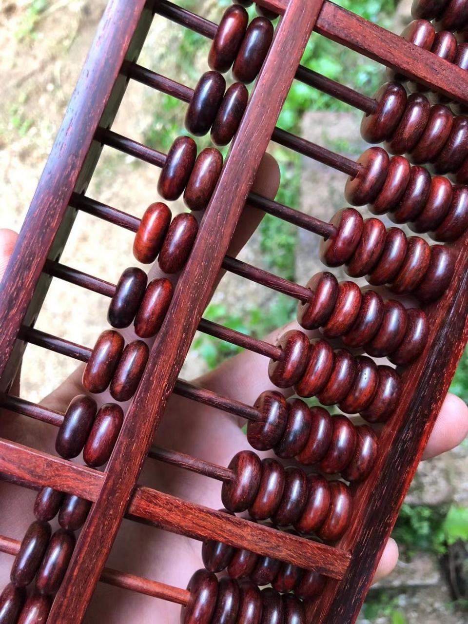 小叶紫檀算盘 超实惠 无瑕疵精品,料子细腻,鸡血红,榫卯工艺