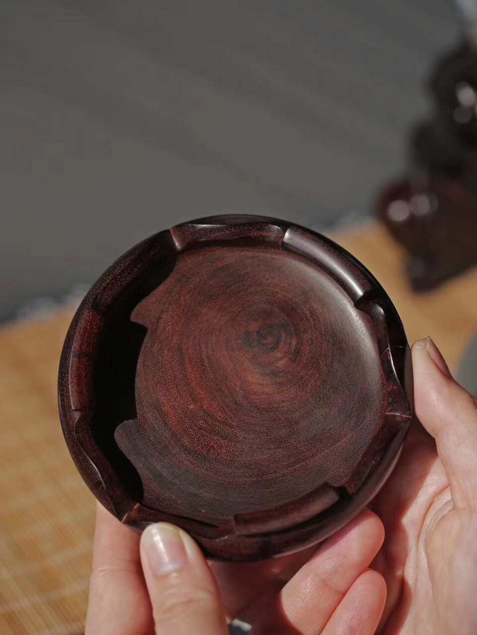 捡漏9215紫檀包浆丨底座  底座让生活更有仪式感, 古玩.玉器.