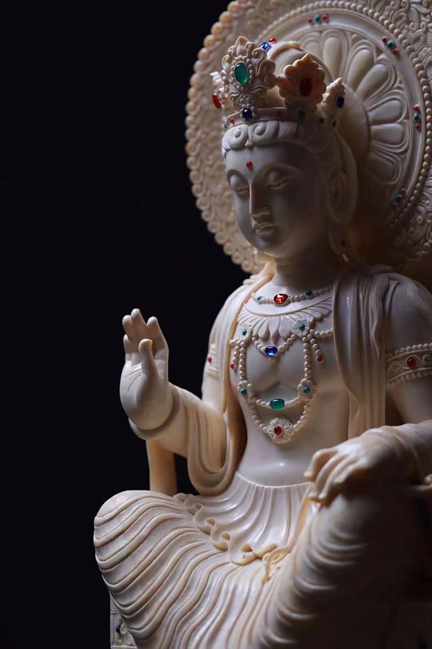 新品收藏级天冠弥勒菩萨 弥勒佛被尊称为"褔佛",是大福报的象征!