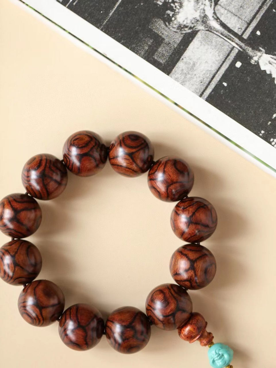 0对眼手串  纹路清晰可见  44.7g