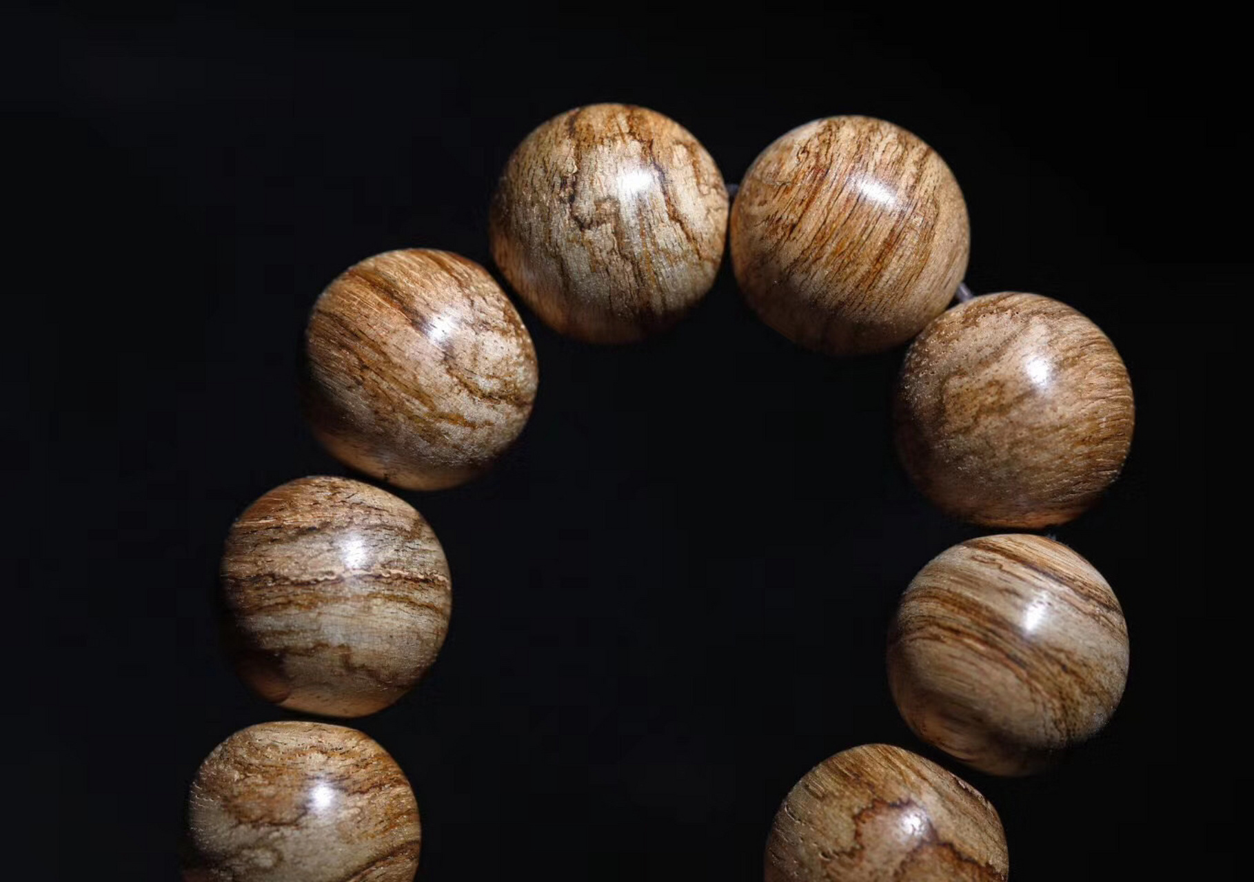 【zj0048dx】虎斑纹达拉干沉香16mm男士手串 17g左右  优选 · 特推款