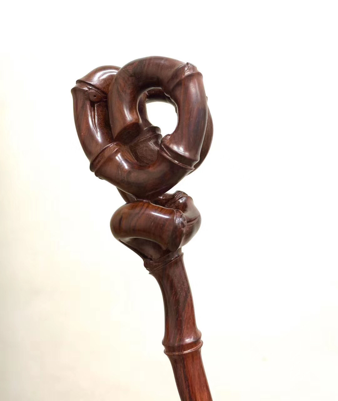 小叶紫檀竹节把玩  长41宽6厚3.5cm