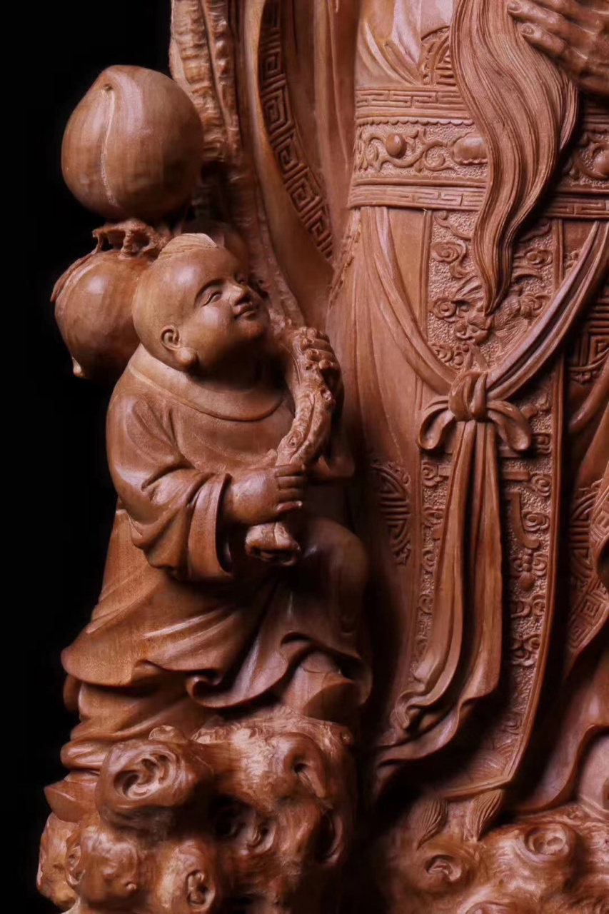 6cm 净重903克  仙翁是古代神话传说中的老寿星,传说经常供奉这位仙神