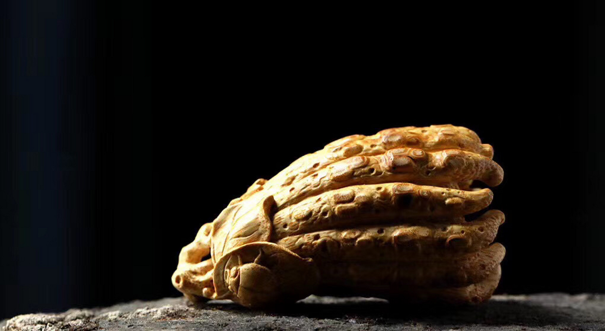 玉竹雕「佛手」  精选优质竹跟     满丁  名师本工     有福之手  雅