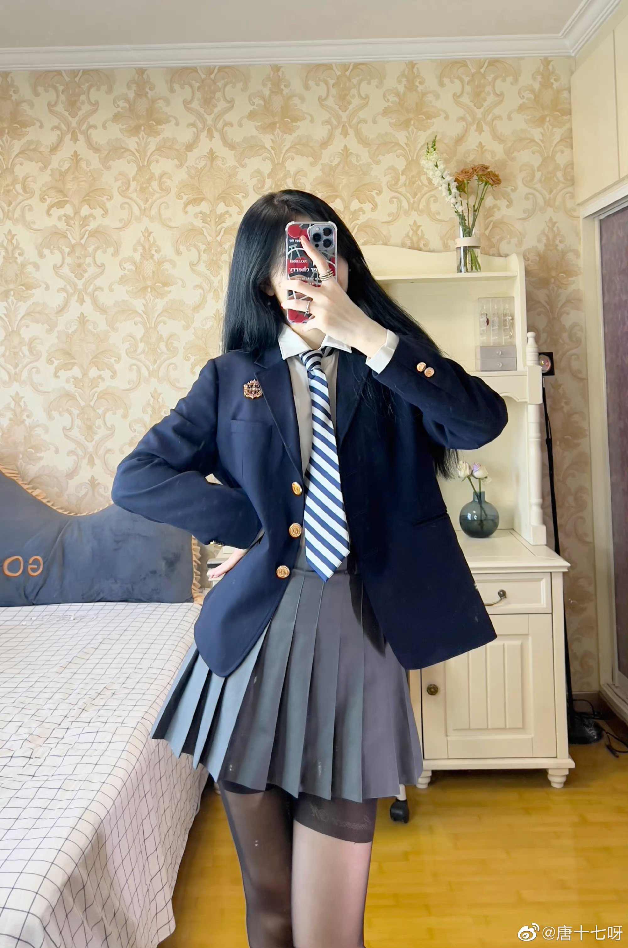 这个jk制服的少女好可爱啊!9578 你看她的马尾辫子,好有活力!