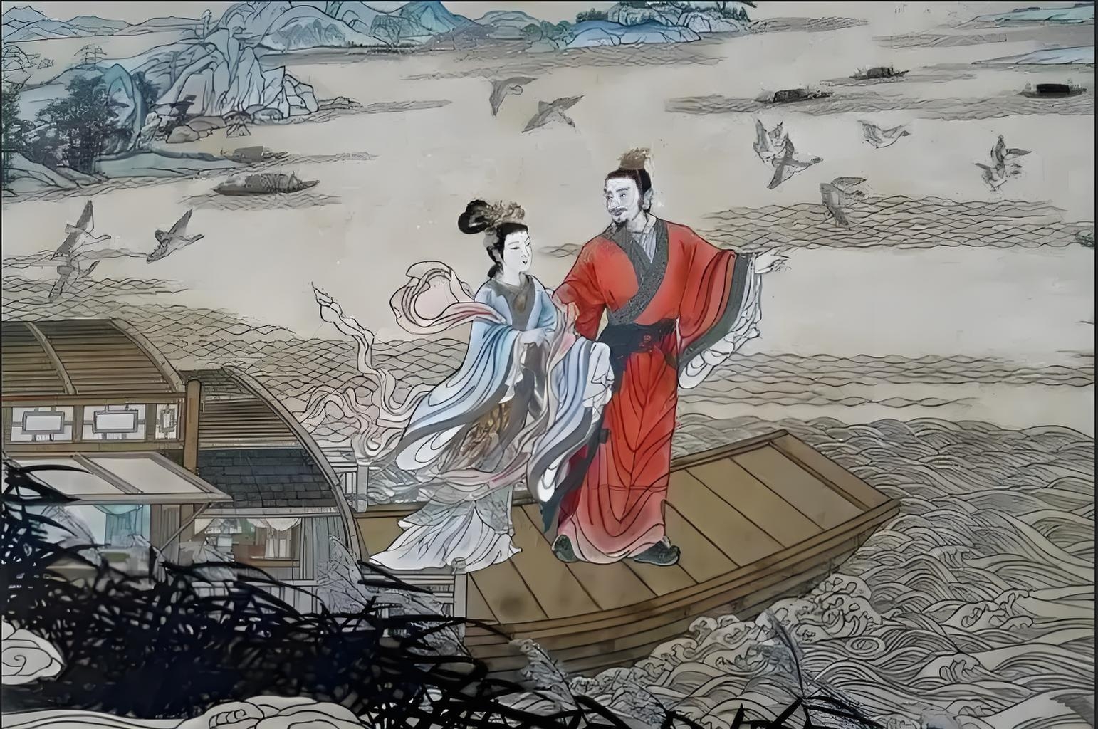 西施与范蠡,一个倾国倾城,一个才华横溢;一个深明大义,一个智谋无双