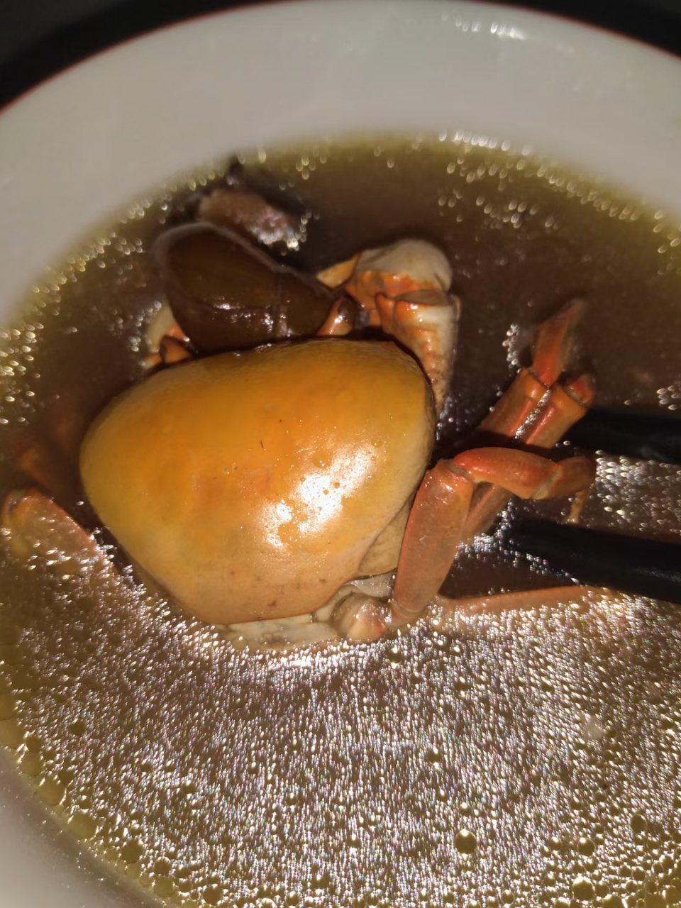 水照影煲山螃蟹