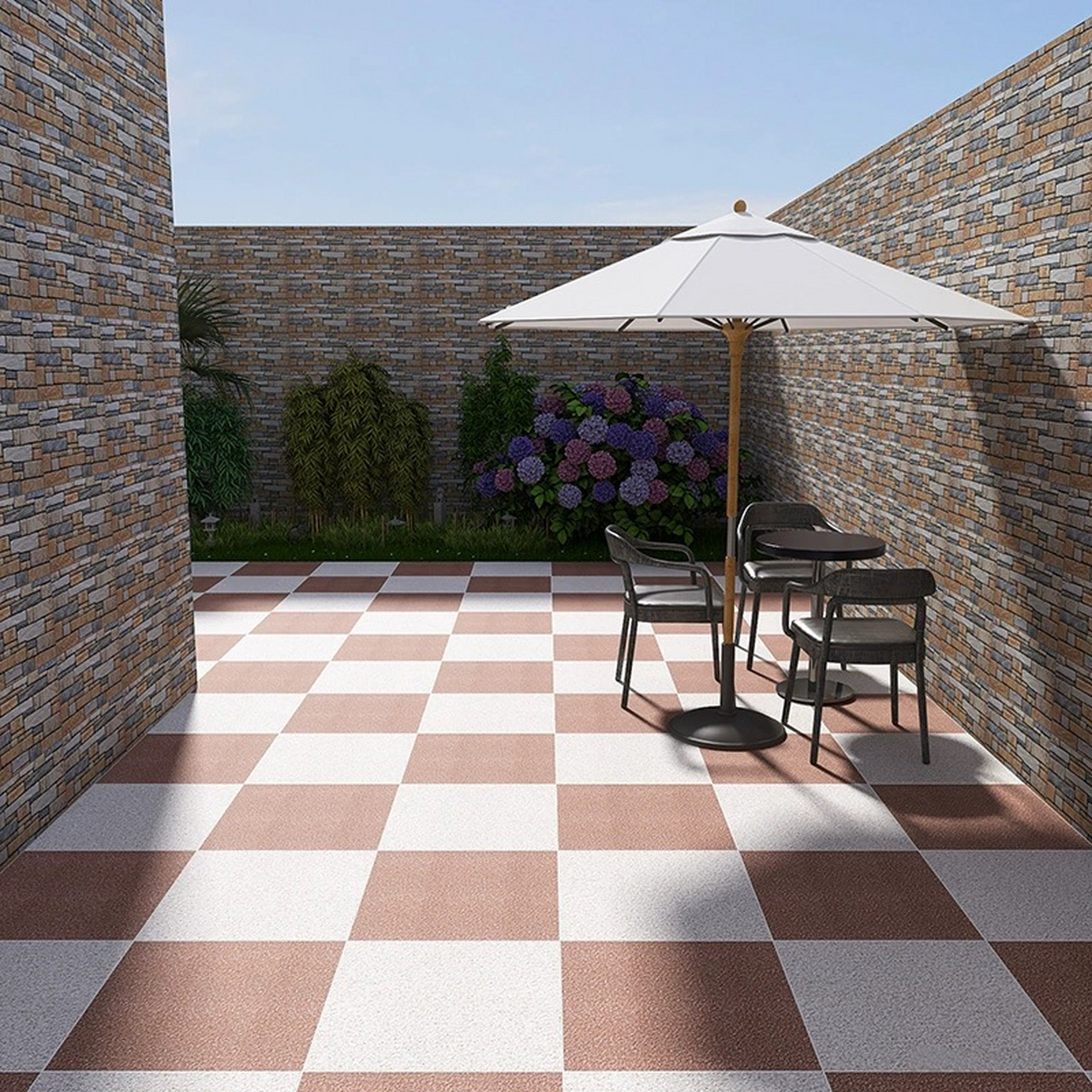 自建房花园老小区地面地铺石各种规格厚度颜色齐全陶瓷地铺砖