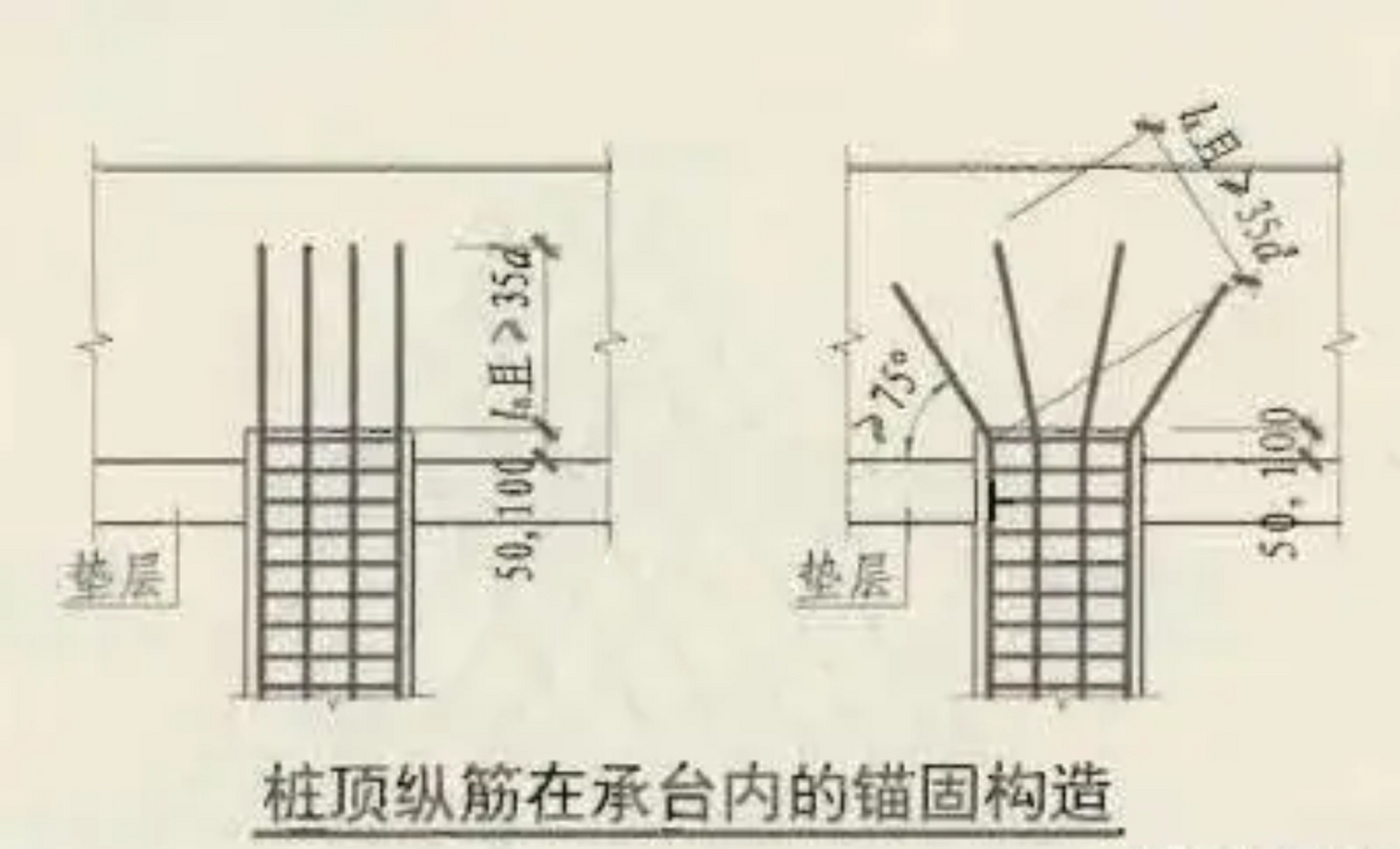 梁筋伸入柱锚固形式图片