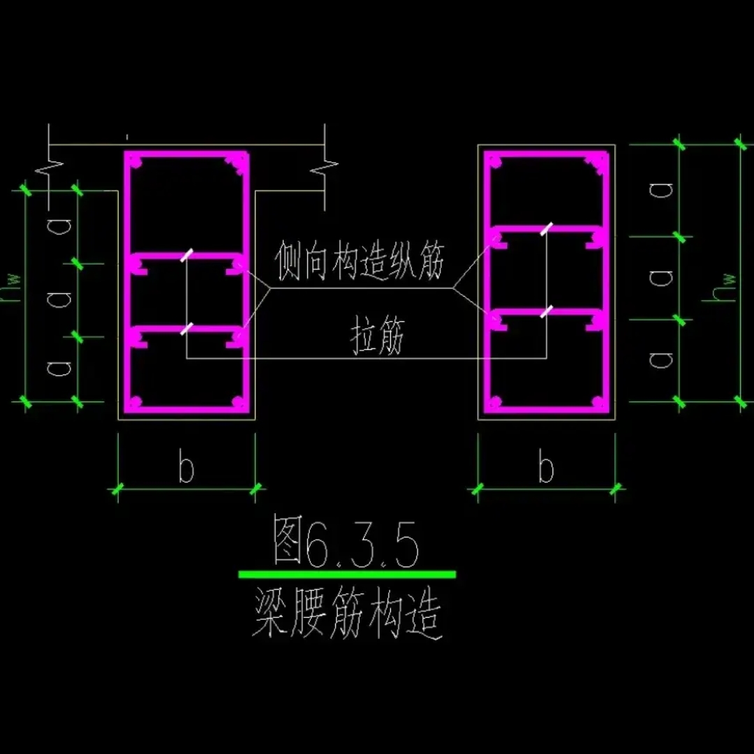 梁构造筋和腰筋图片图片