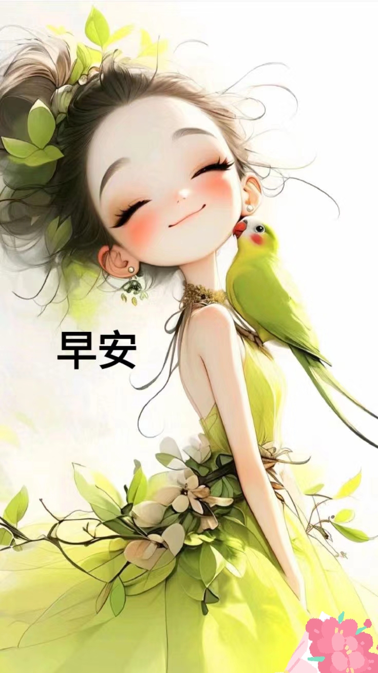 早安# #早安心 2020早安最火图片可爱早安燕子图片早上好手绘小仙女