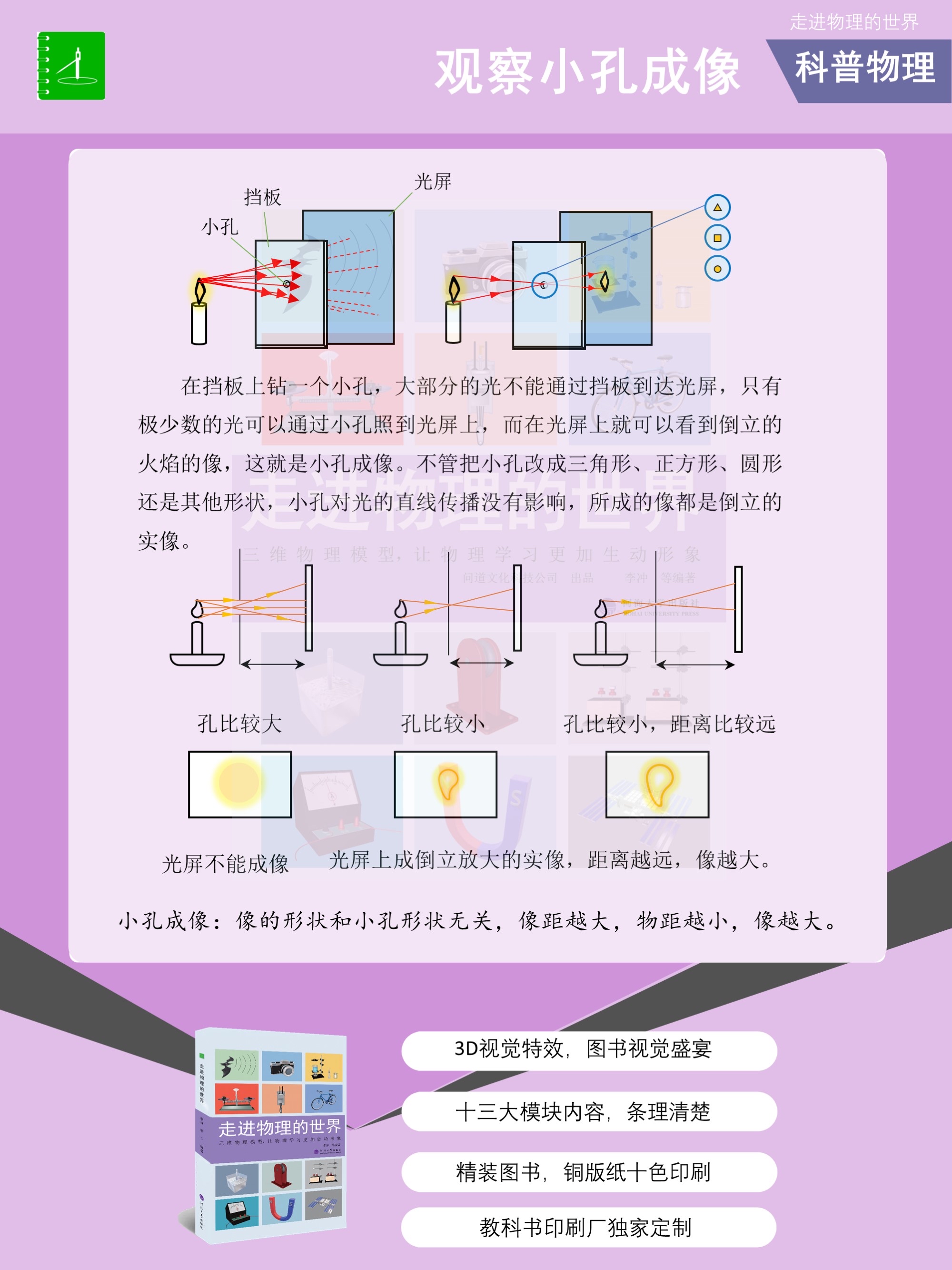 墨子小孔成像图片