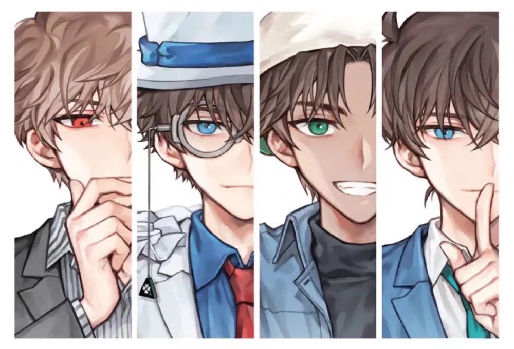 名侦探柯南# 名柯f4男团,好帅#二次元专属交流地
