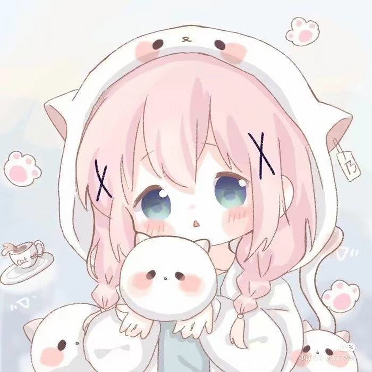 补发打卡第九天. 憨憨三闺蜜头像.