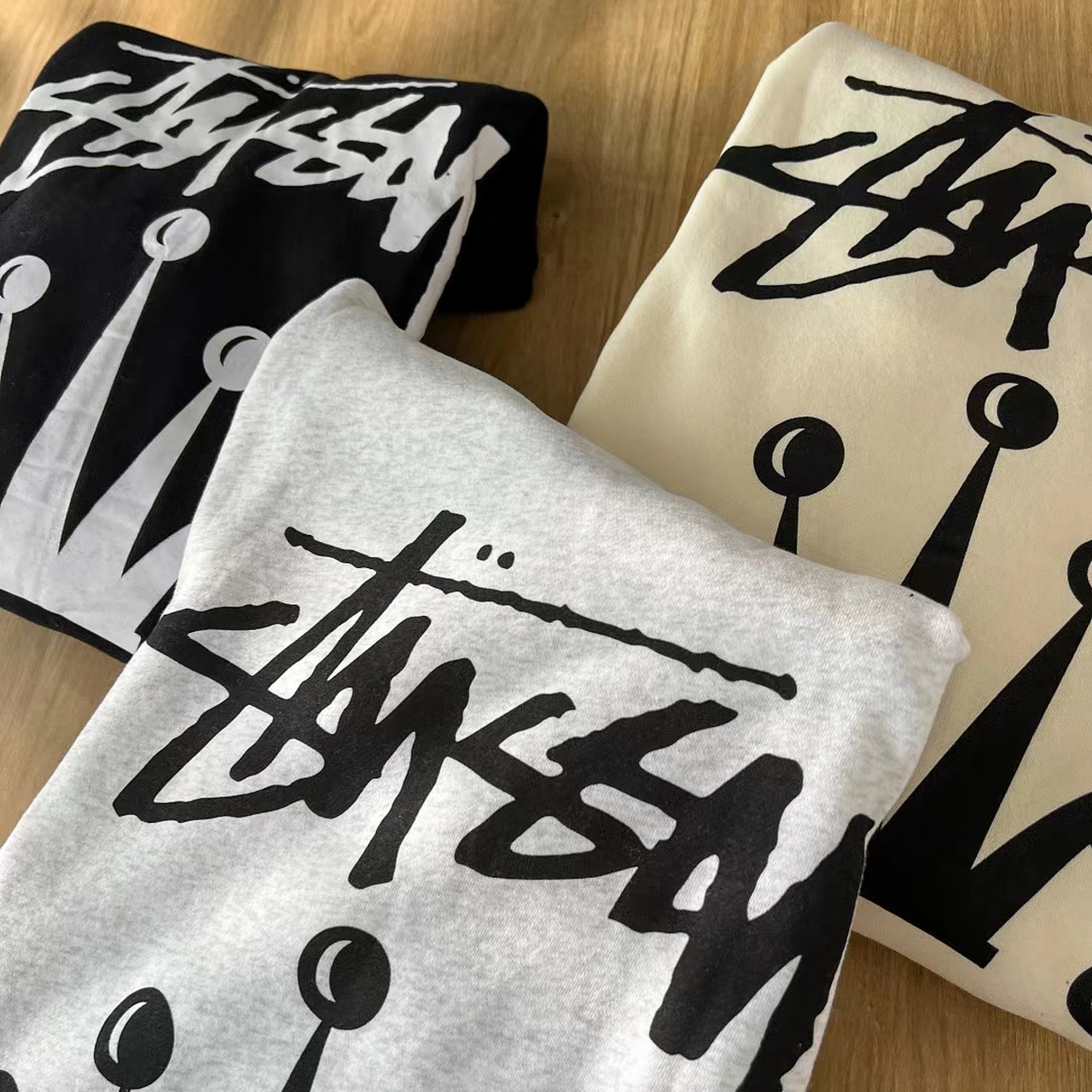 stussy 斯图西秋冬款皇冠印花连帽卫衣#潮牌# #潮流# #新款# #卫衣