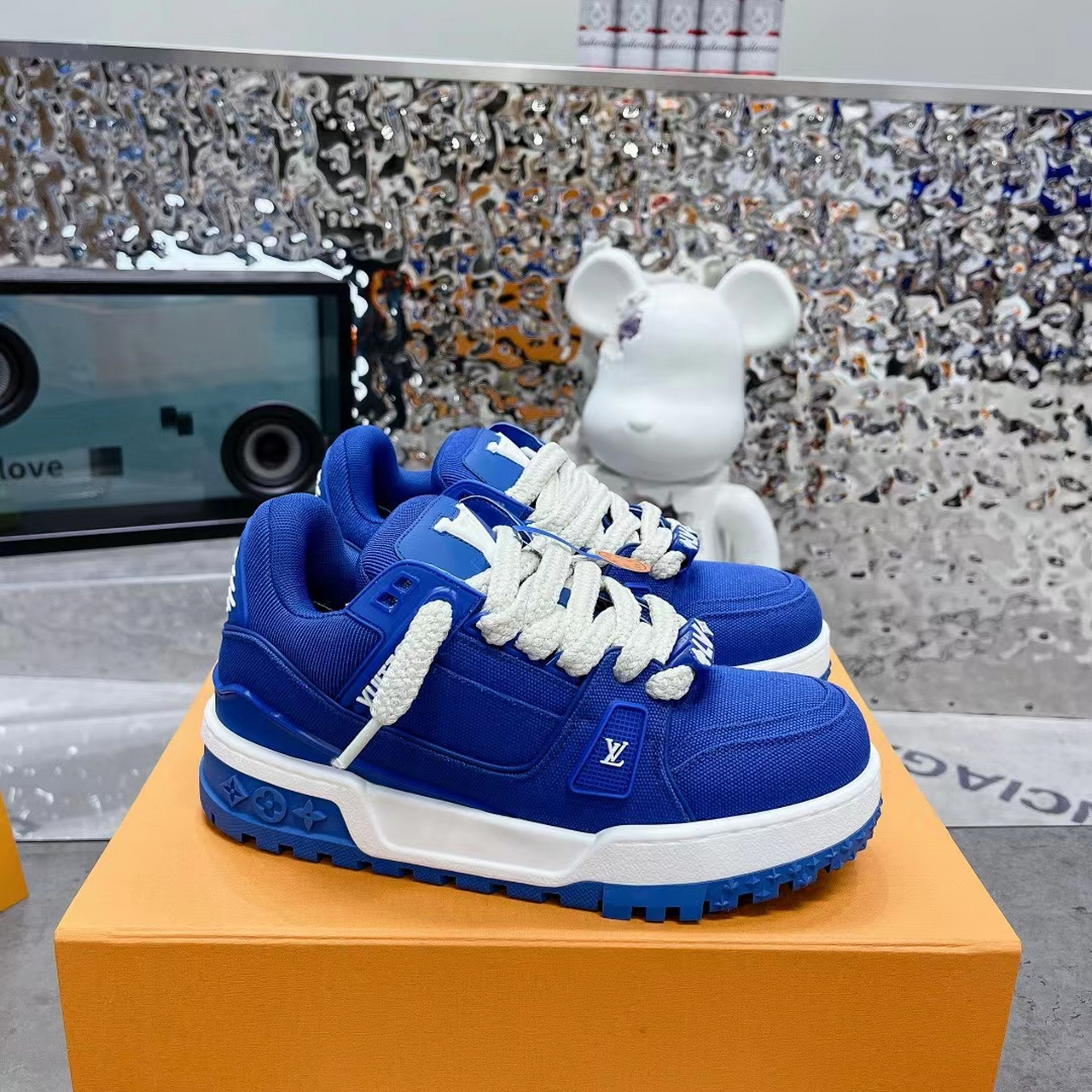 2023走秀款情侣款91lv胖trainer"diy饰扣胖墩墩运动老爹鞋#新款