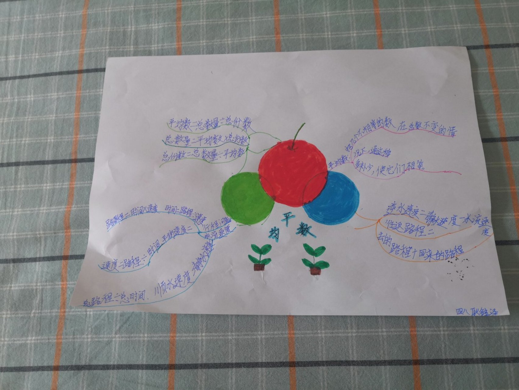 四上平均数思维导图
