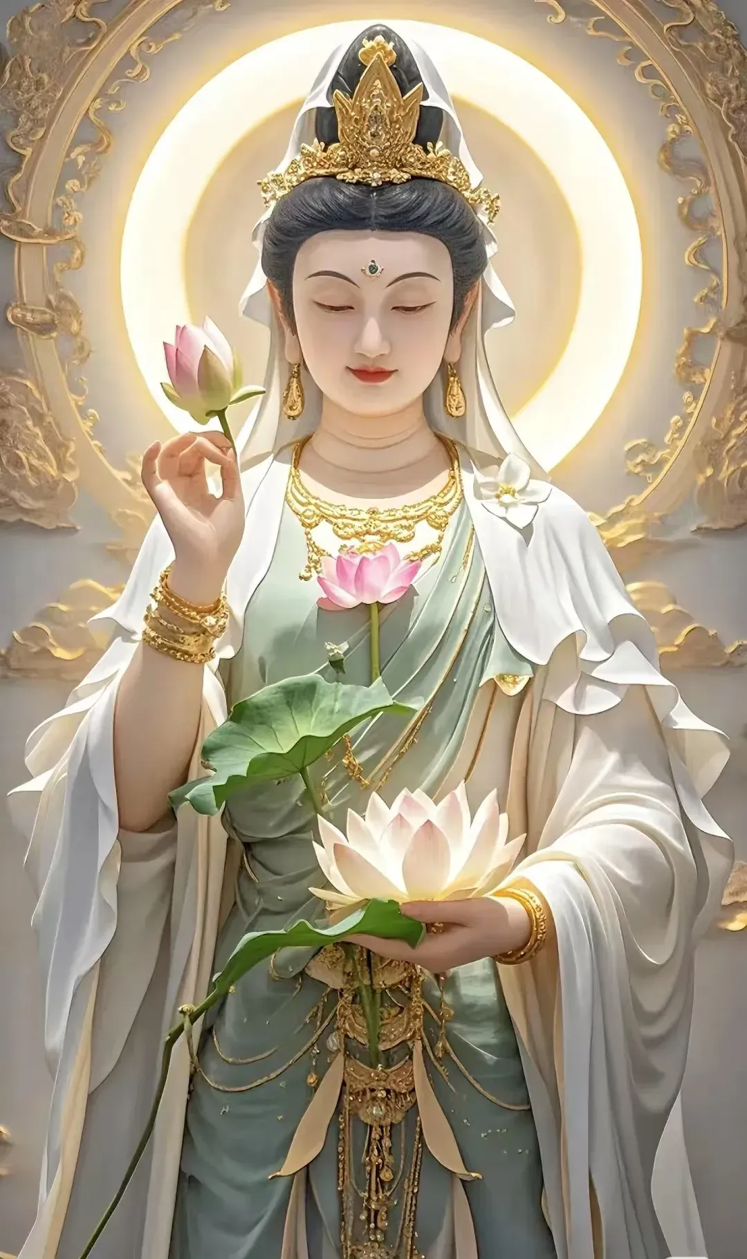 遇到观音菩萨,不要假装看不见 留下一句:"越来越顺"所愿皆大欢喜!