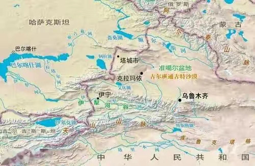 地理位置:伊犁河谷位于天山山脉西部,是中国新疆与哈萨克斯坦的交界地
