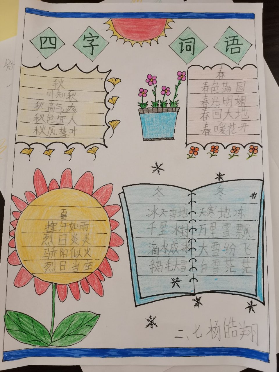 词语手抄报