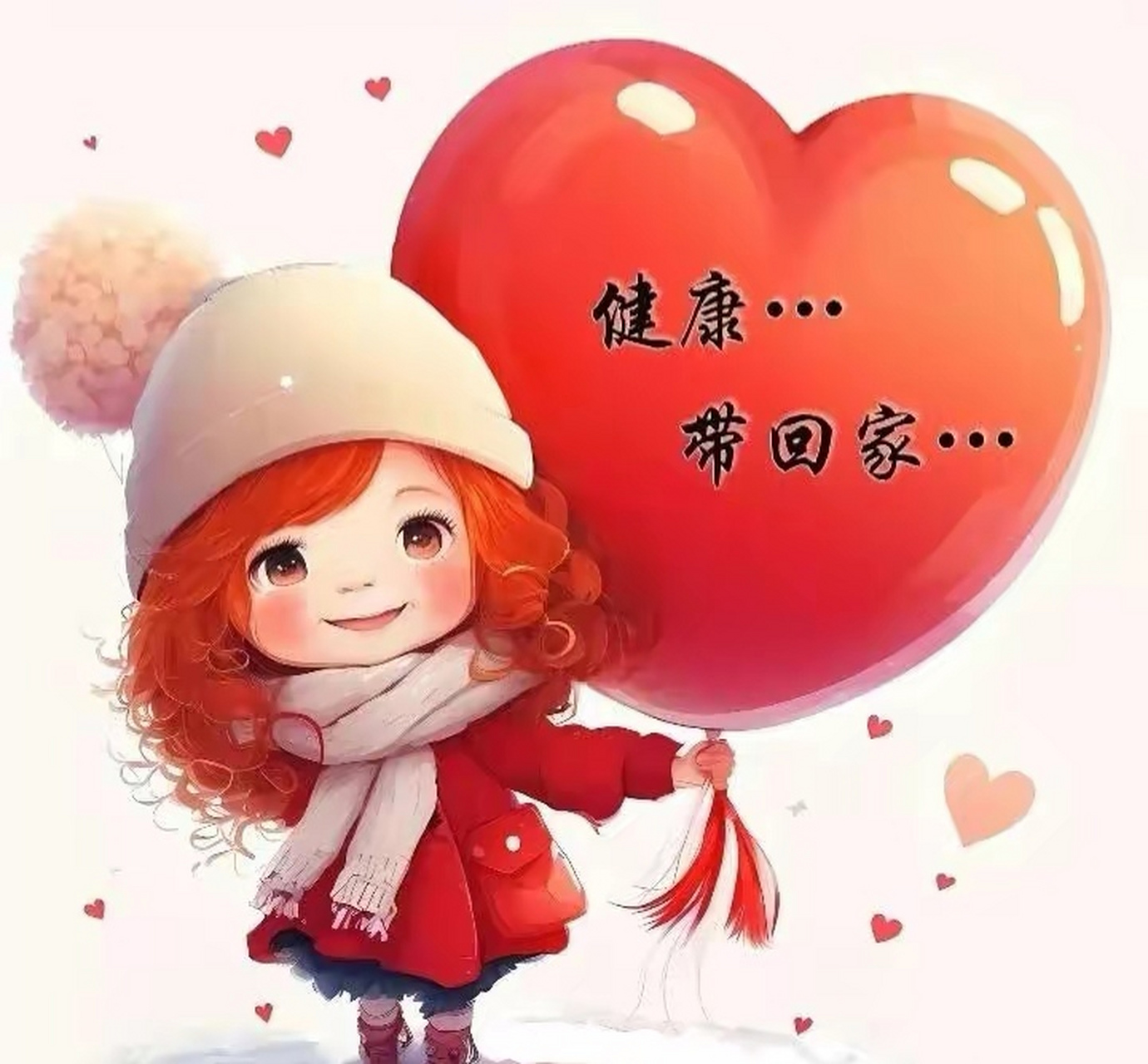 把健康 平安 快乐 幸福抱回家