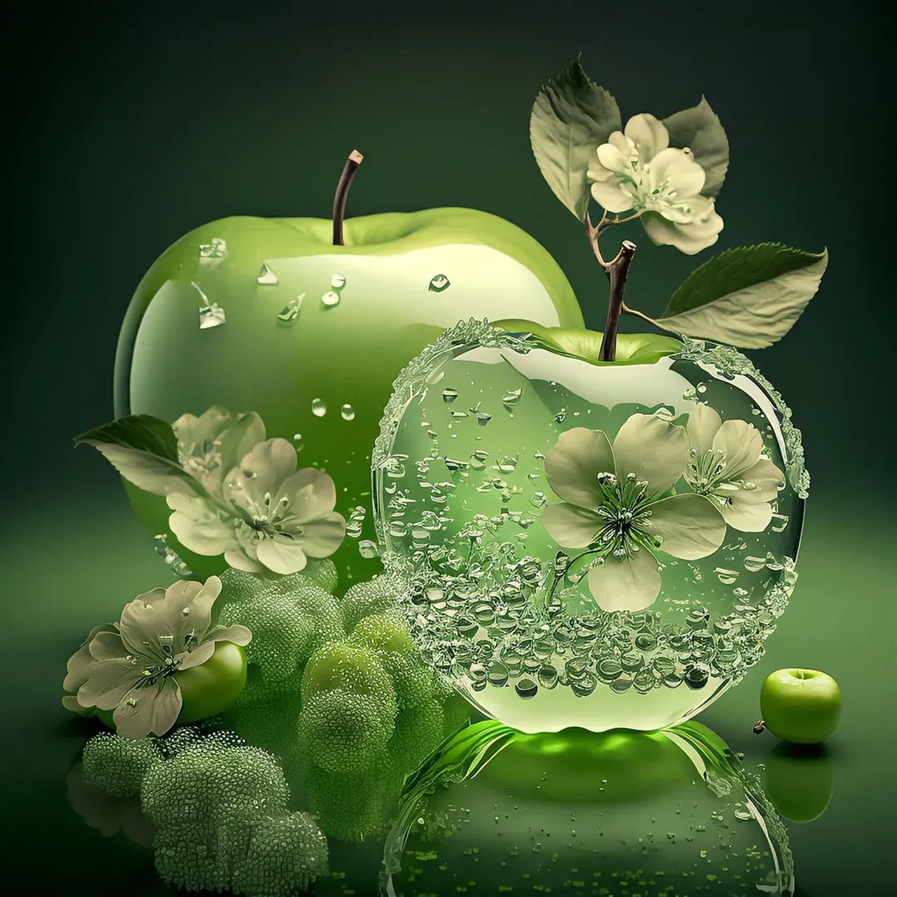 你的微信头像该换了,快换上这水晶苹果头像,一生平平安安.