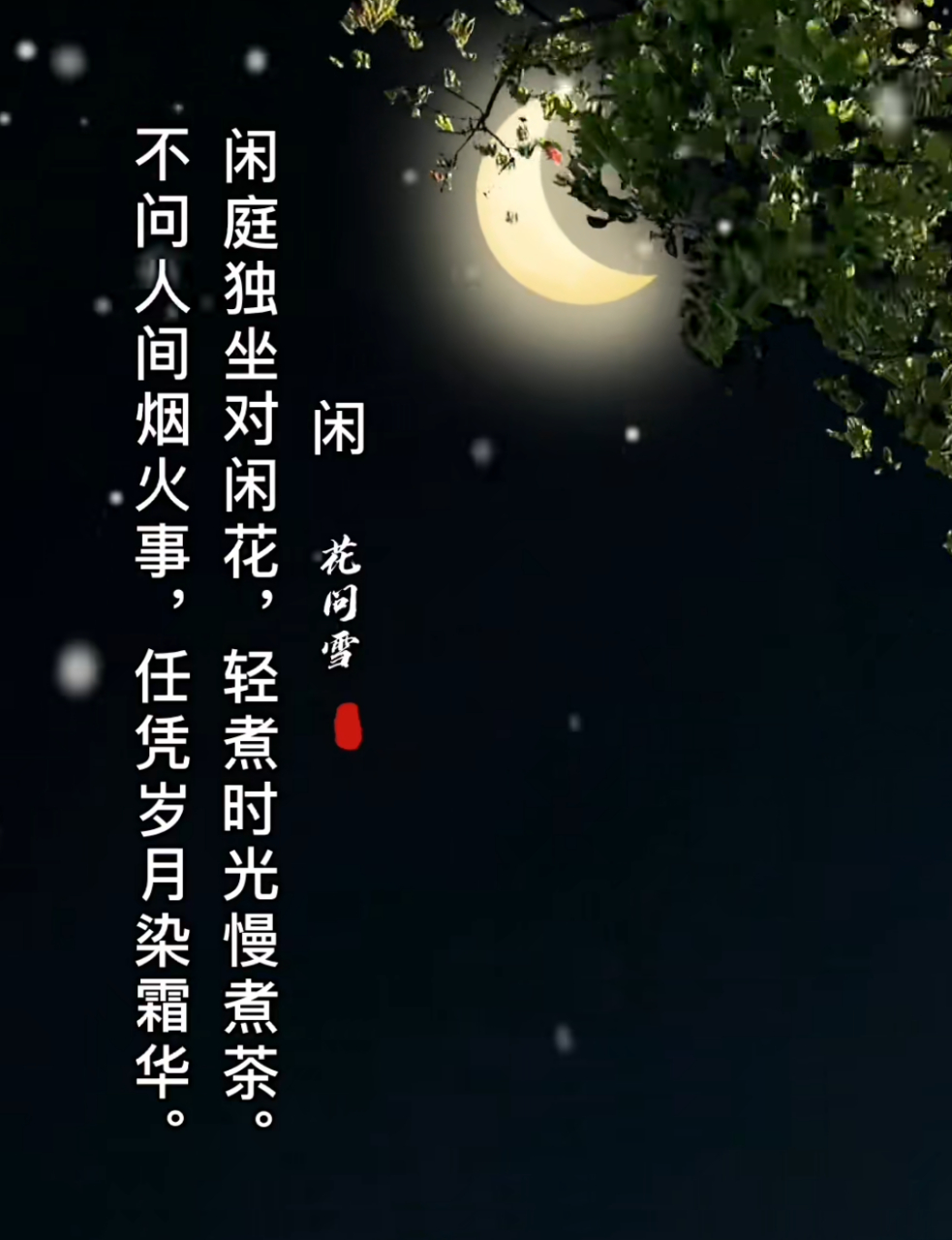 不问人间烟火事,任凭岁月染霜华.  #古风唯美意境