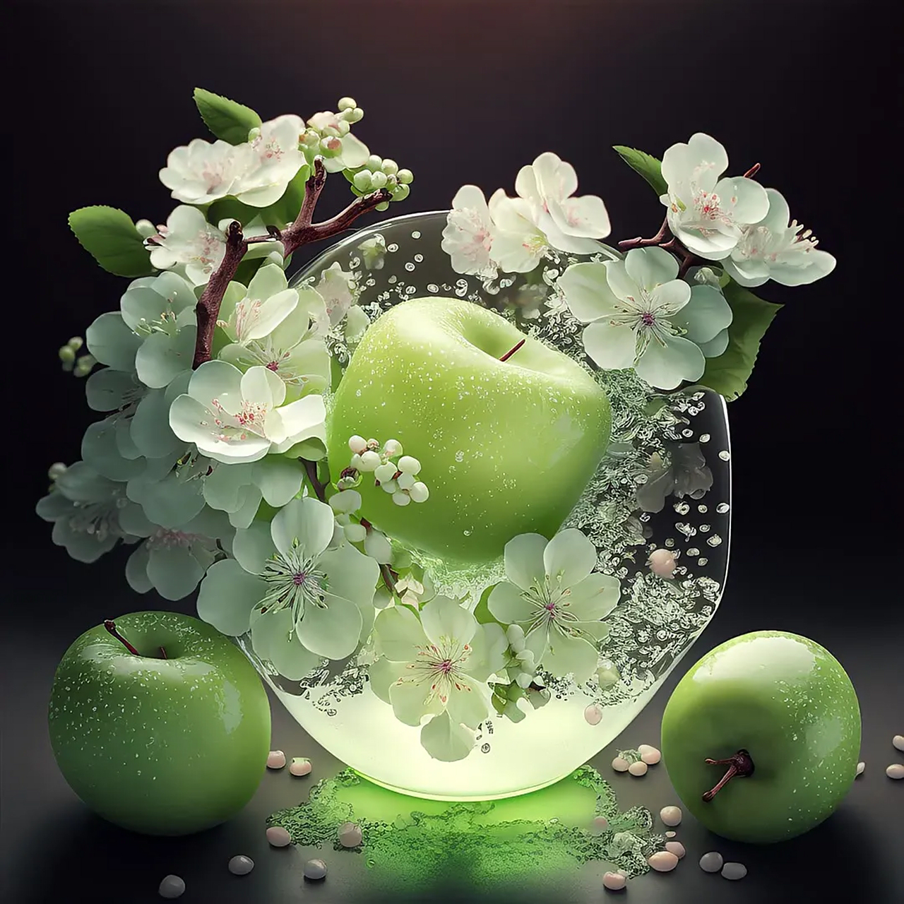 你的微信头像该换了,快换上这水晶苹果头像,一生平平安安.