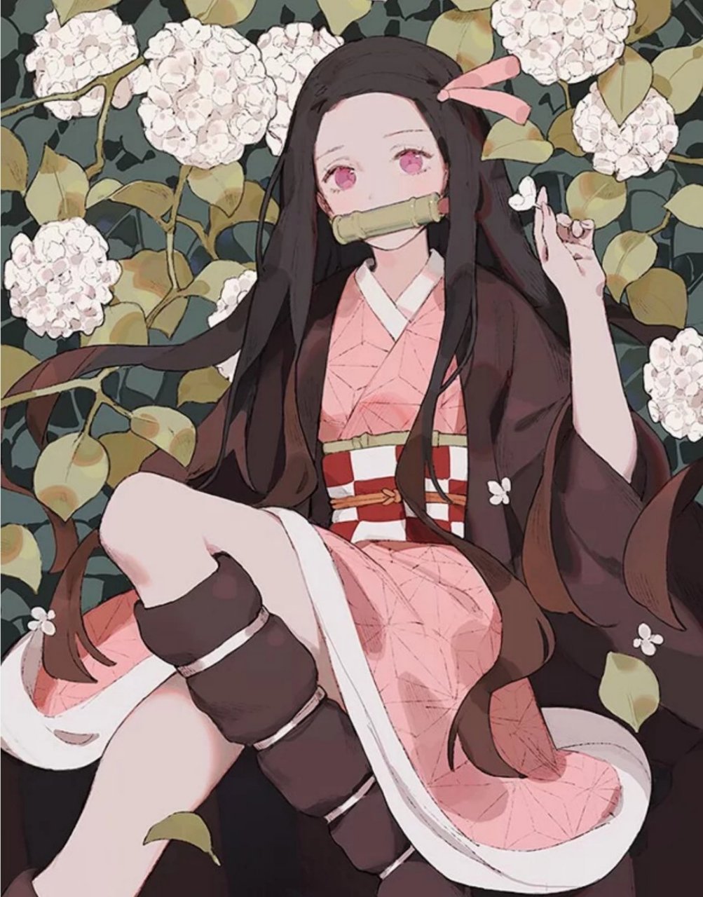 灭鬼之刃##祢豆子#  插画师:jiayue wu