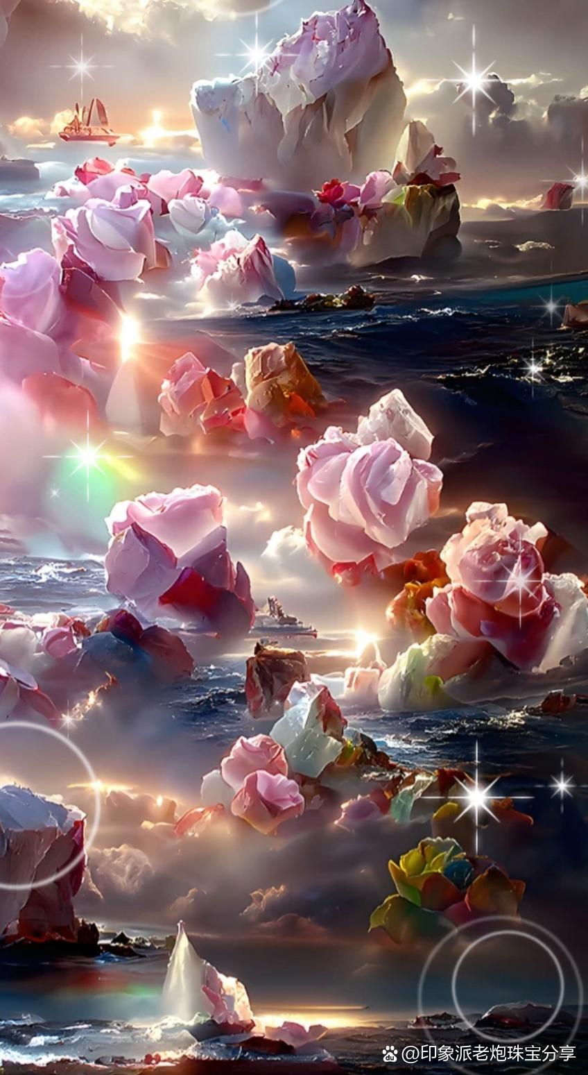 "大漠三绝"五彩补天石#珠宝文玩#  是两亿年前的火山喷发的产物,它们