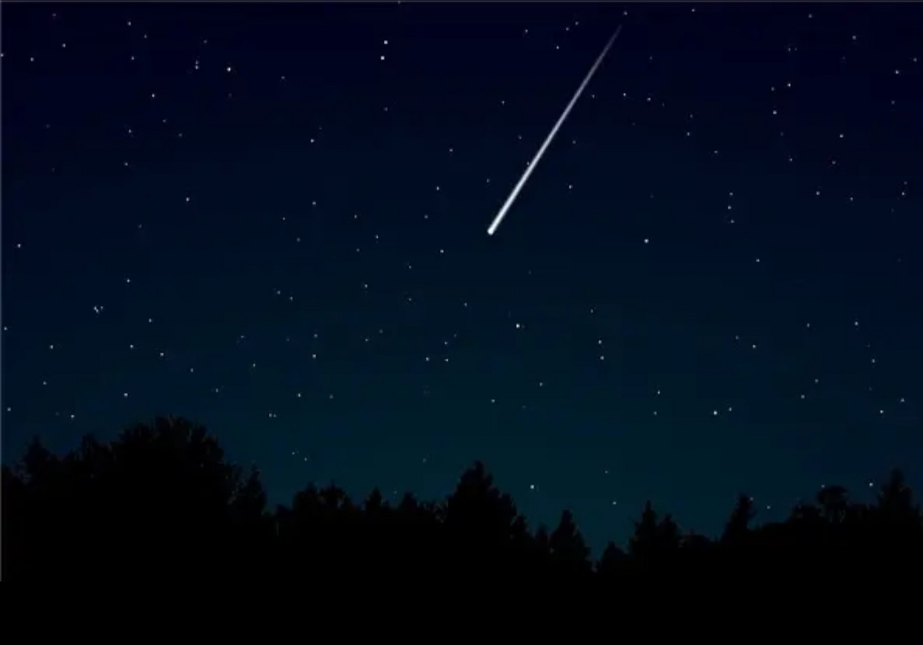 孤独 一颗流星, 从我的夜空划过, 在我的夜空殒落.