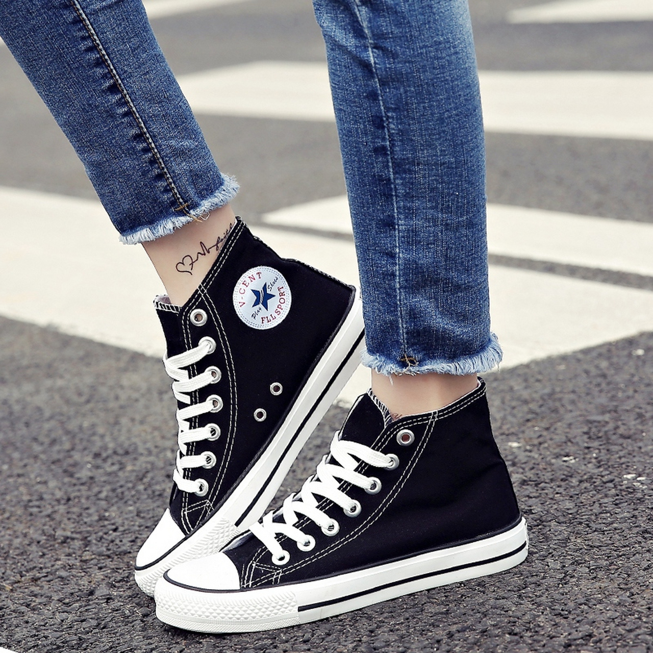 时尚中筒帆布鞋,时尚高筒帆布鞋,时尚帆布鞋