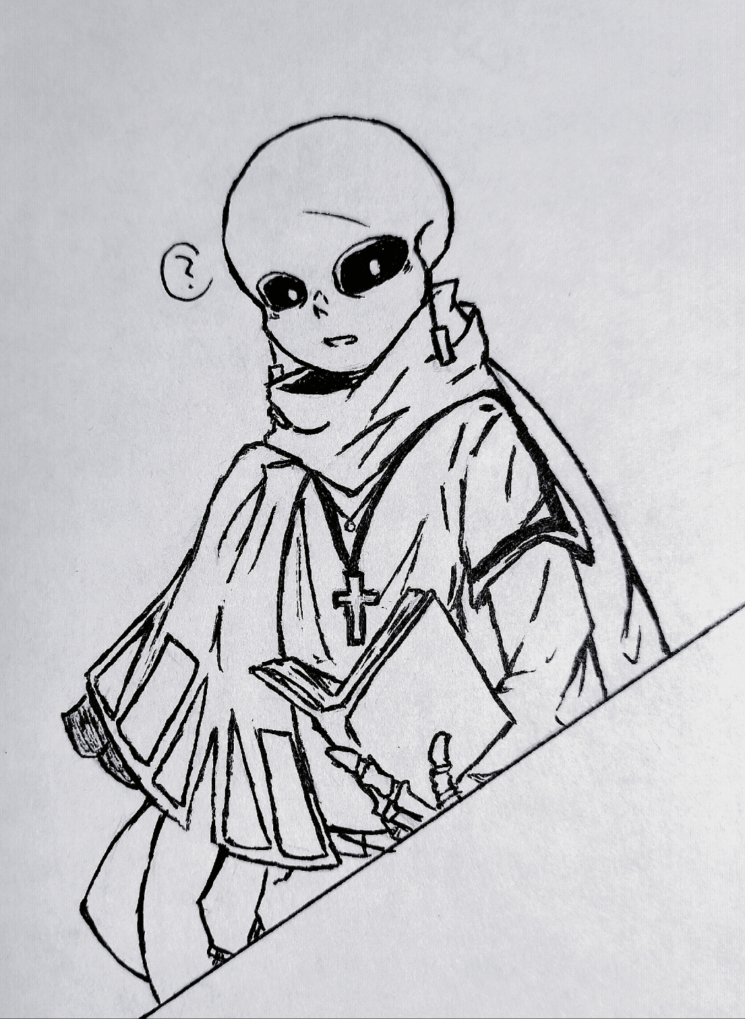 嗯也许就是吧 你骨设 #传说之下# #sans# #oc# #分享