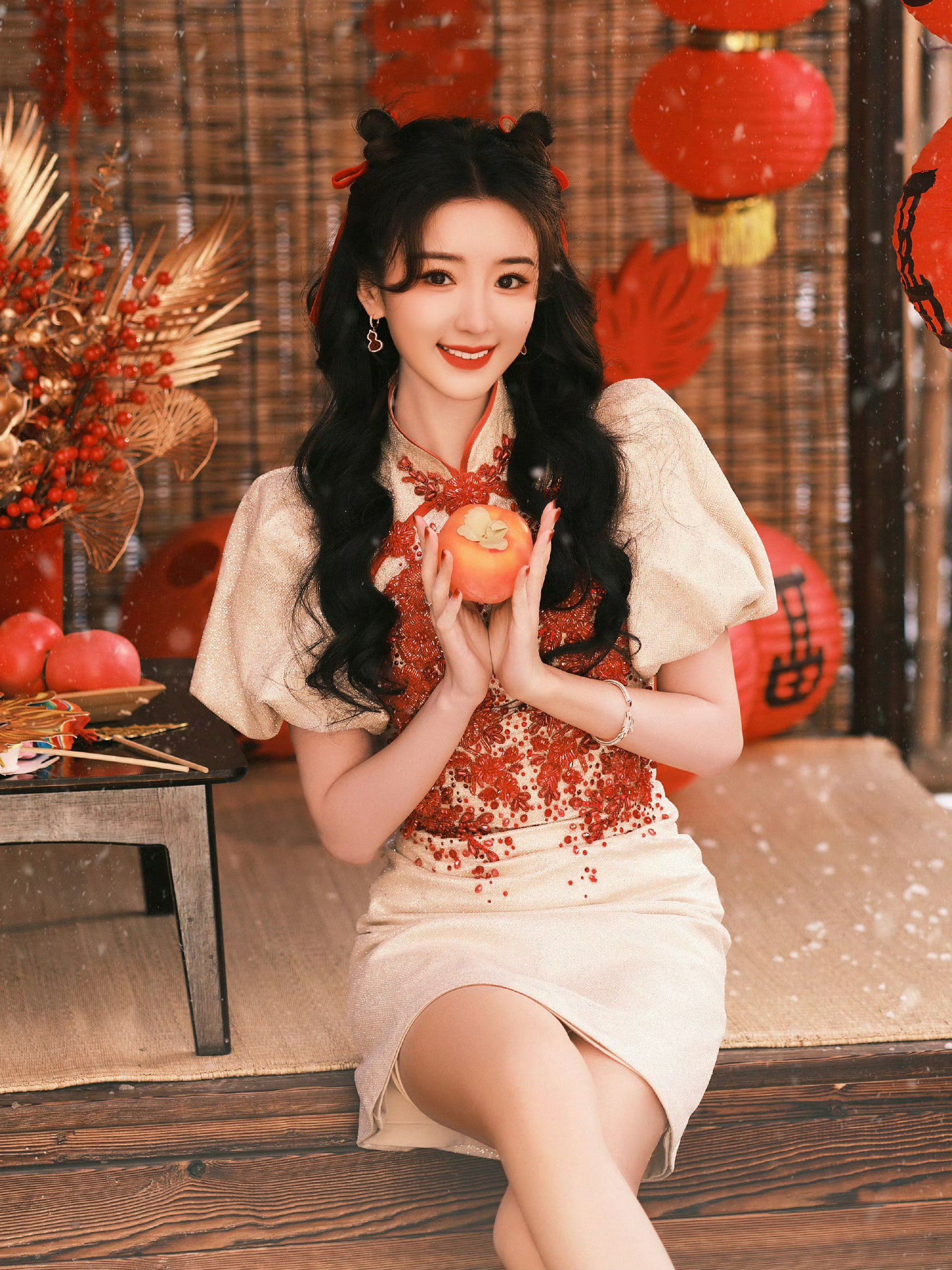 毛晓彤,甜美可爱.