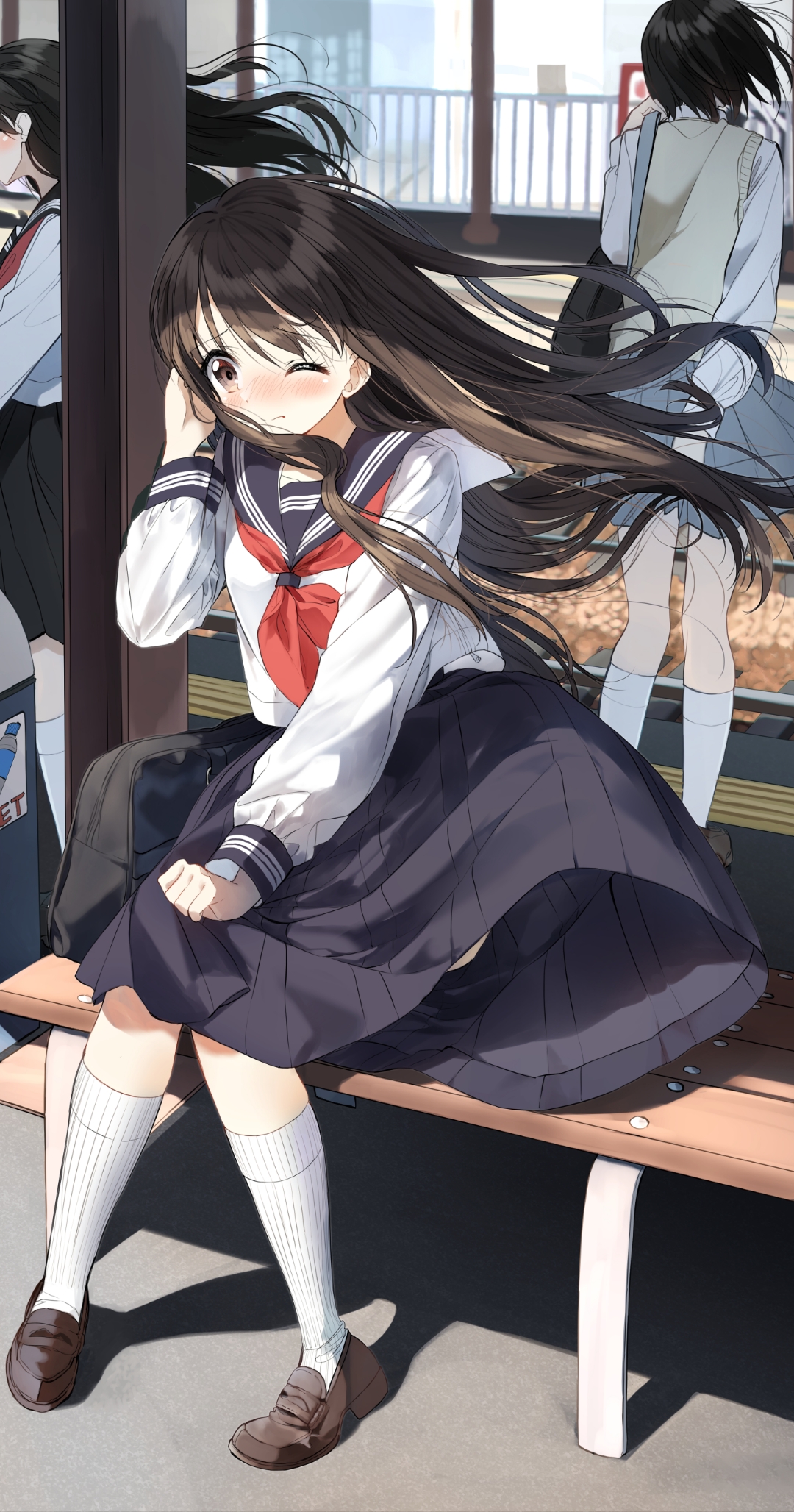 非常可爱的jk美少女 画师昵称:ぺんたごん id:10950860 #二次元