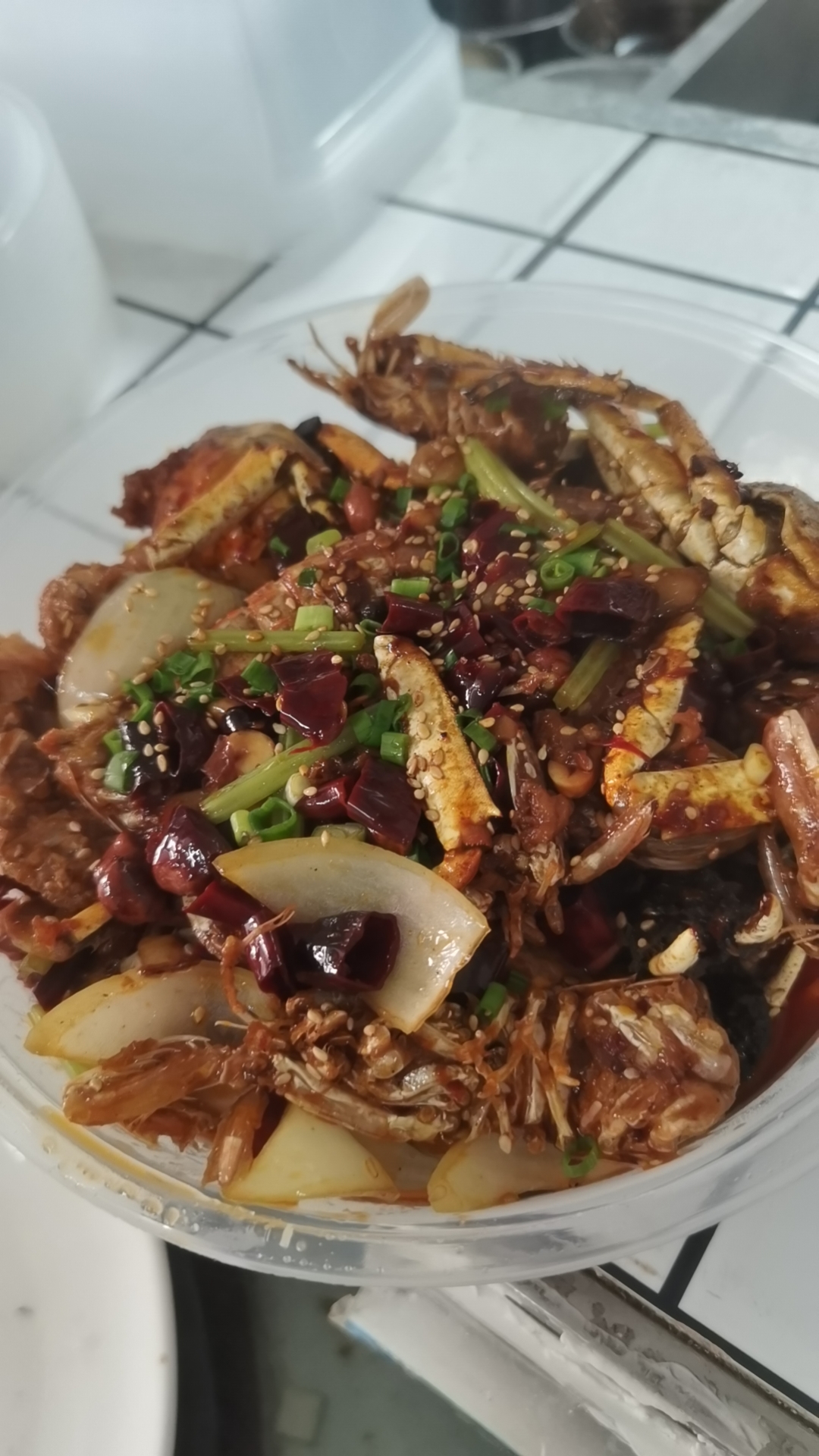 香辣河蟹清蒸河蟹