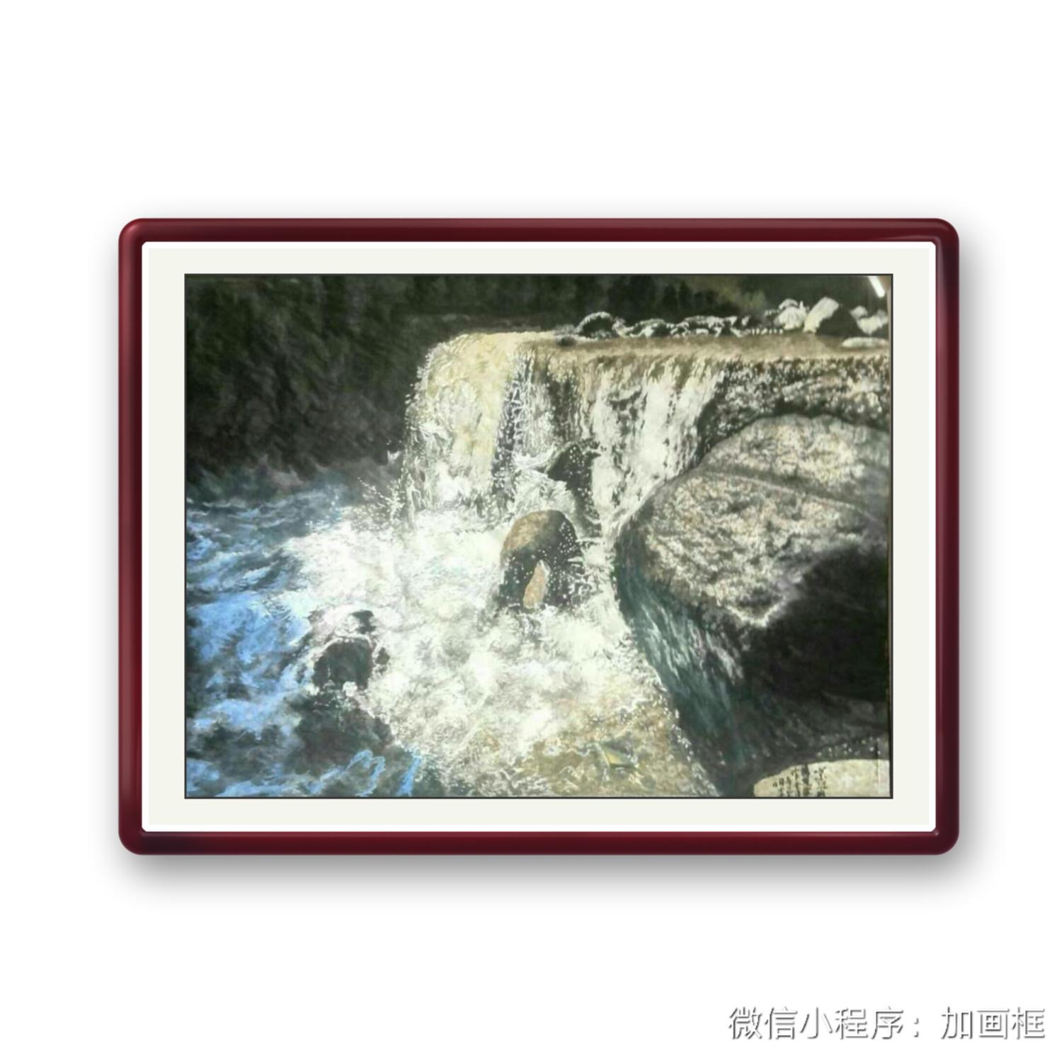 实力派画家张勇军先生生宣彩墨写实国画作品画展效果