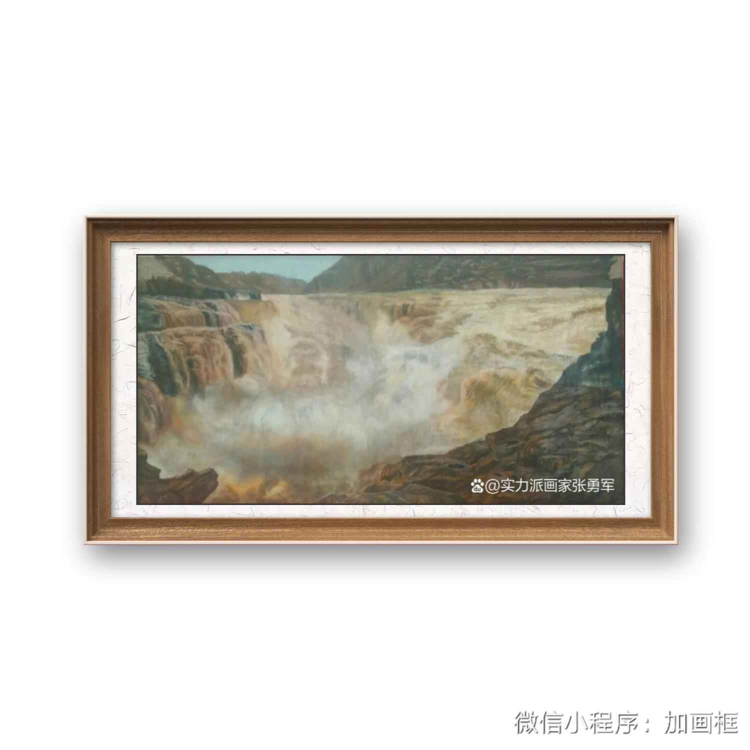实力派画家张勇军先生生宣彩墨写实国画作品画展效果