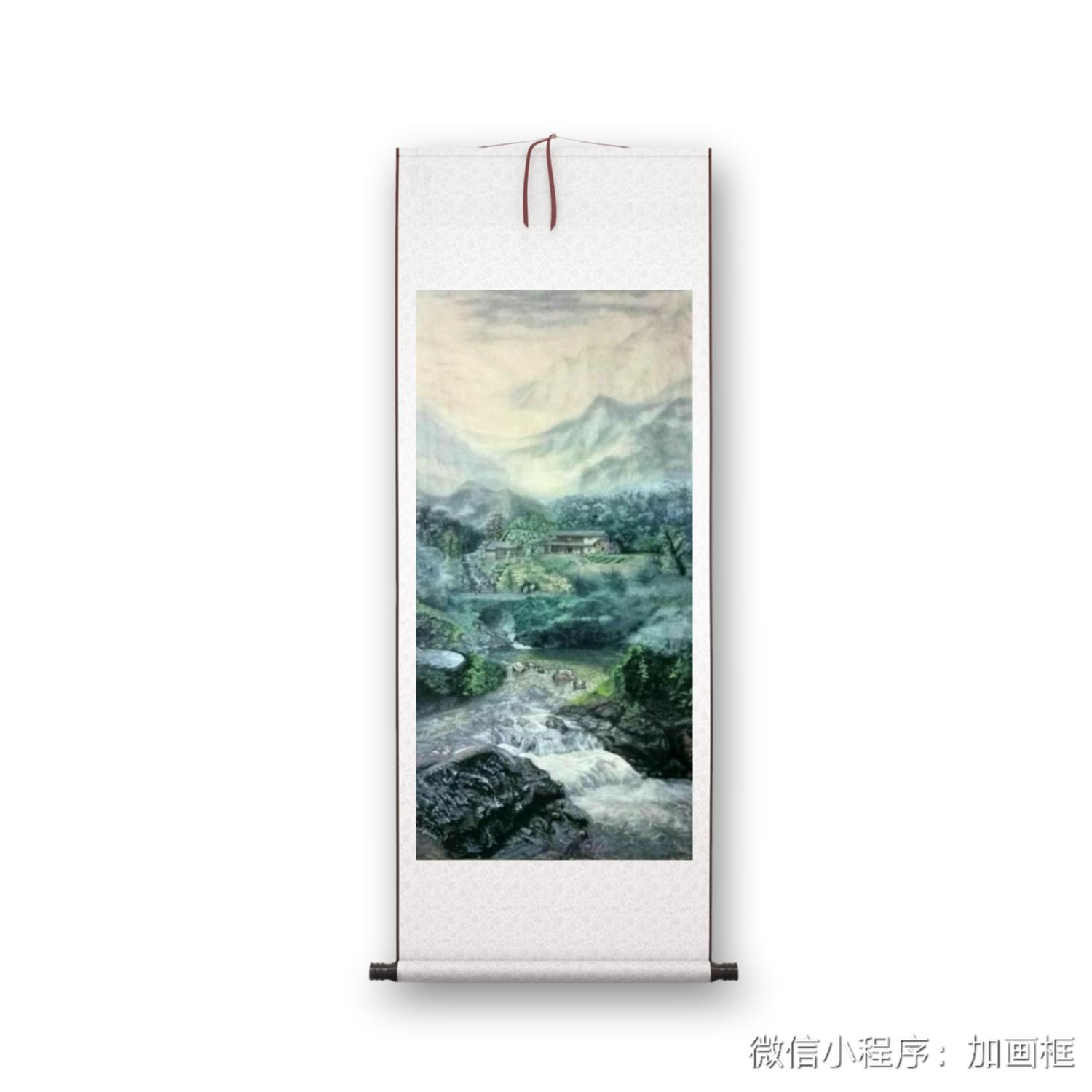 实力派画家张勇军先生生宣彩墨写实国画作品画展效果